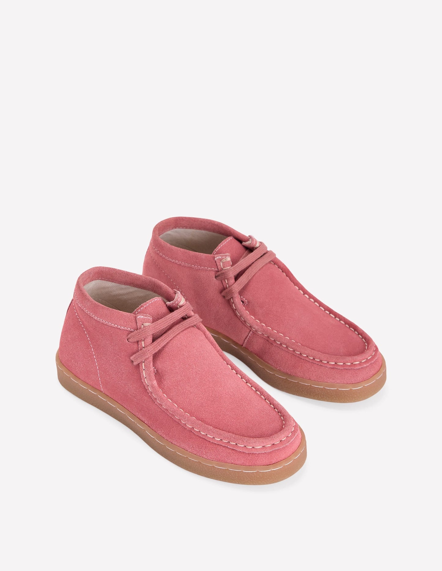 Suede Moccasin Shoe-Vintage Rose