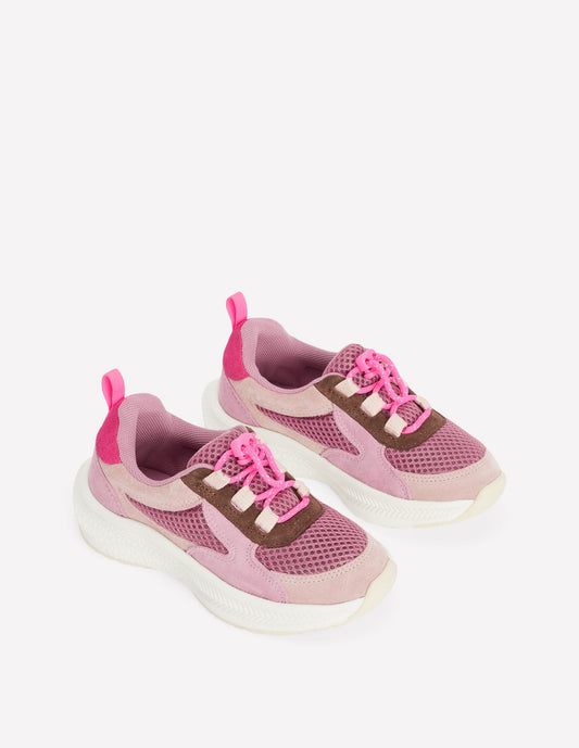Pink Sporty Trainers-Pink Heather