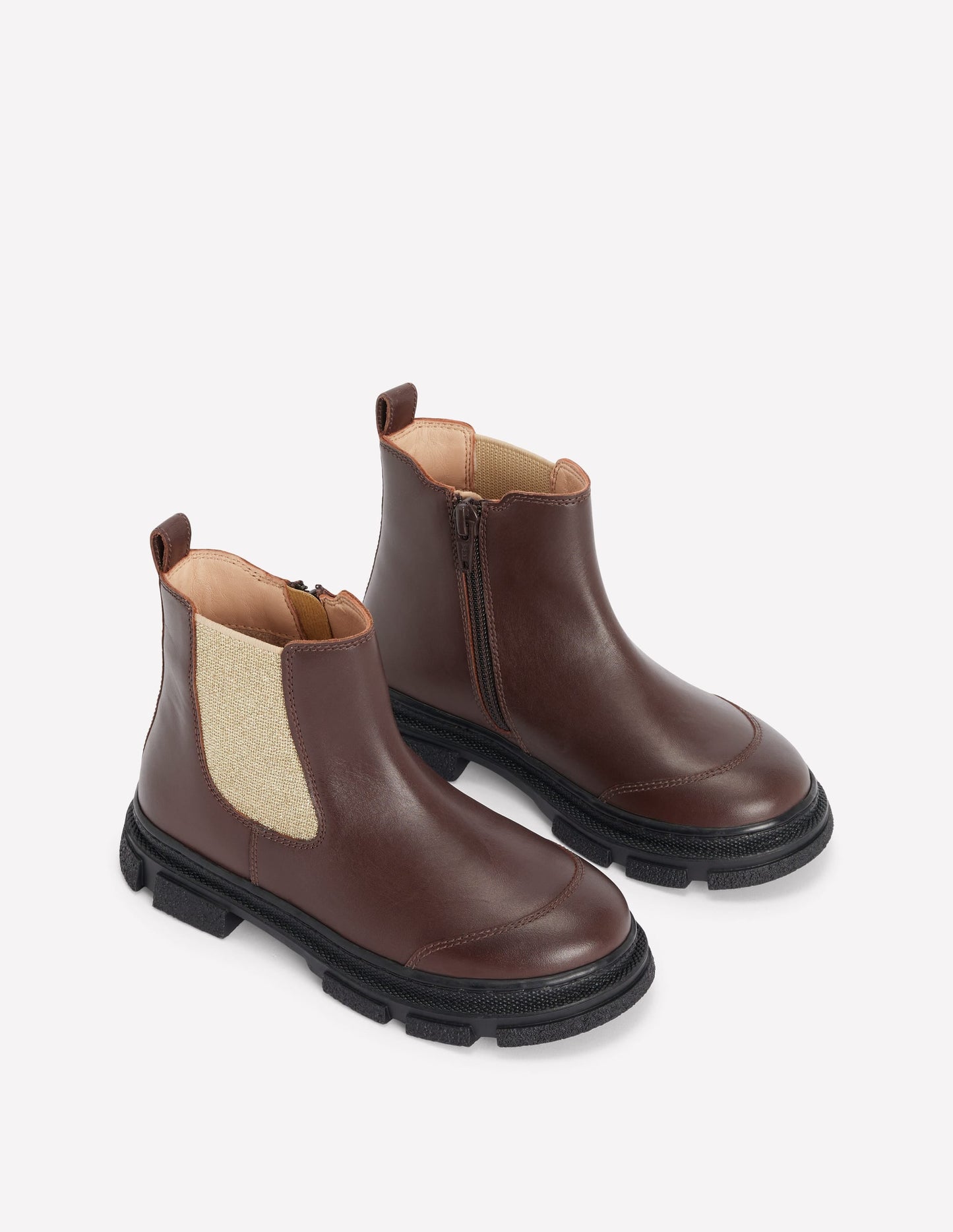 Chunky Chelsea Boots-Raw Umber