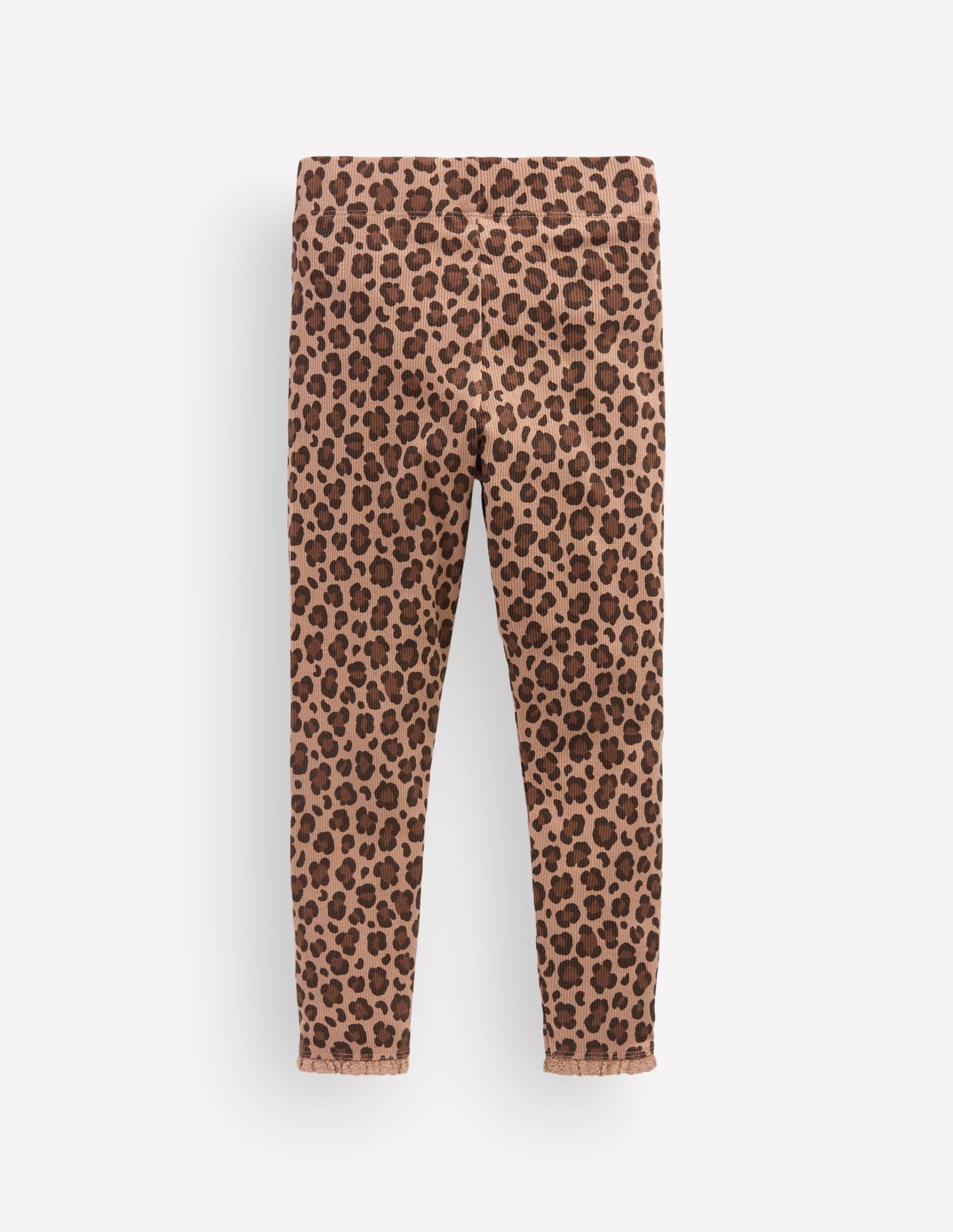 Ribbed Leggings-Brown Leopard