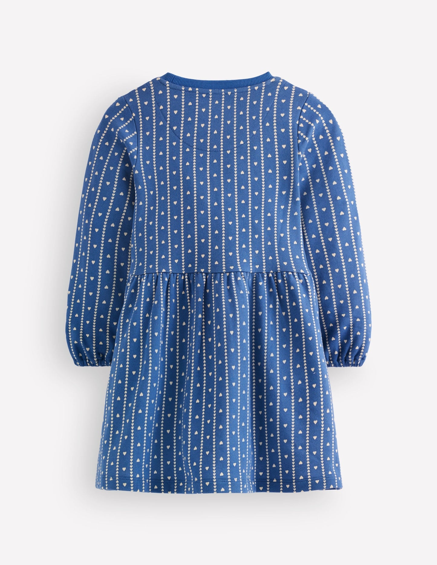 Minna Sweatshirt Dress-Blue Heart Stripe