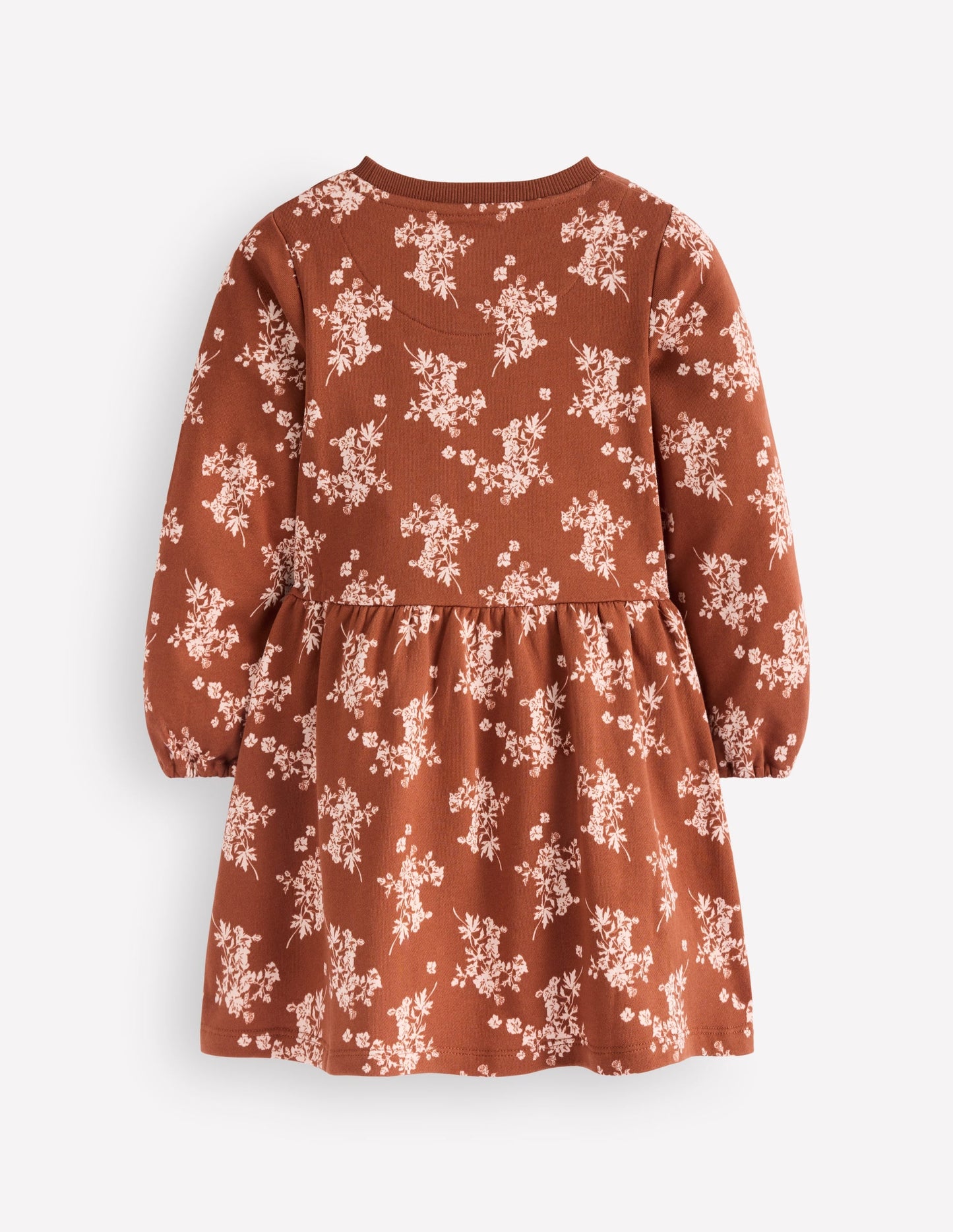 Minna Sweatshirt Dress-Brown  Floral