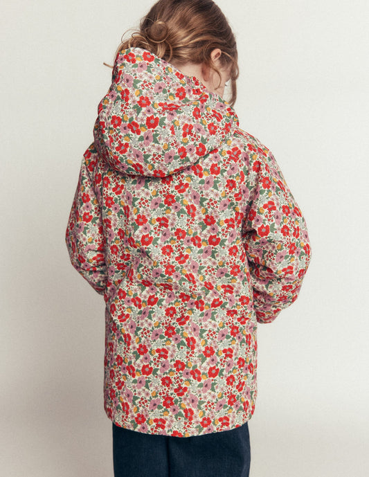 Sherpa Lined Anorak-Soft Cream Garden Flowerbed
