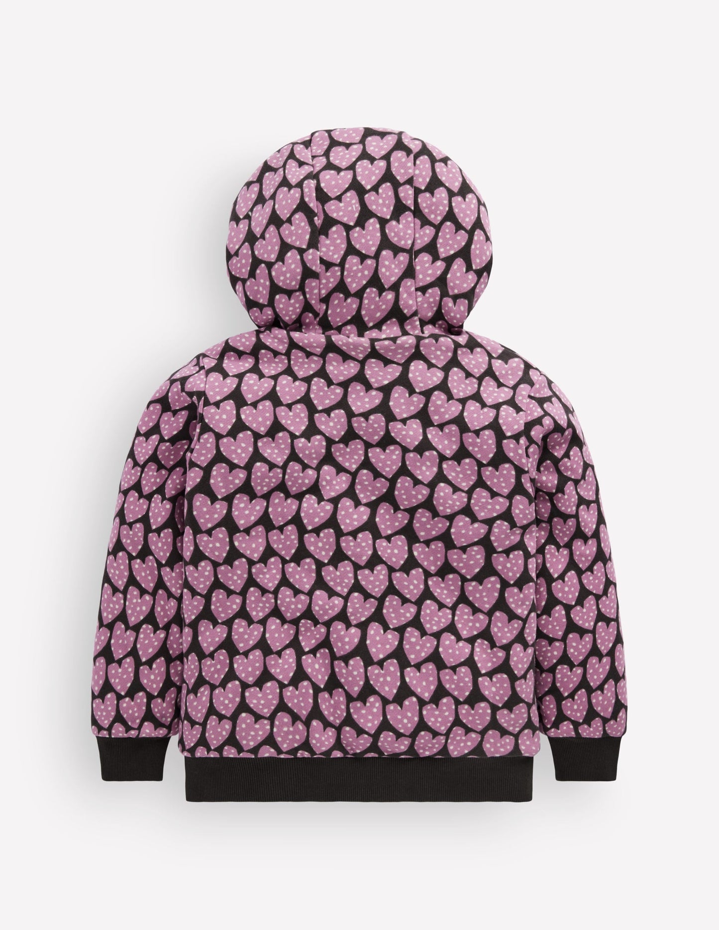 Reversible Borg Hoodie-Purple Hearts