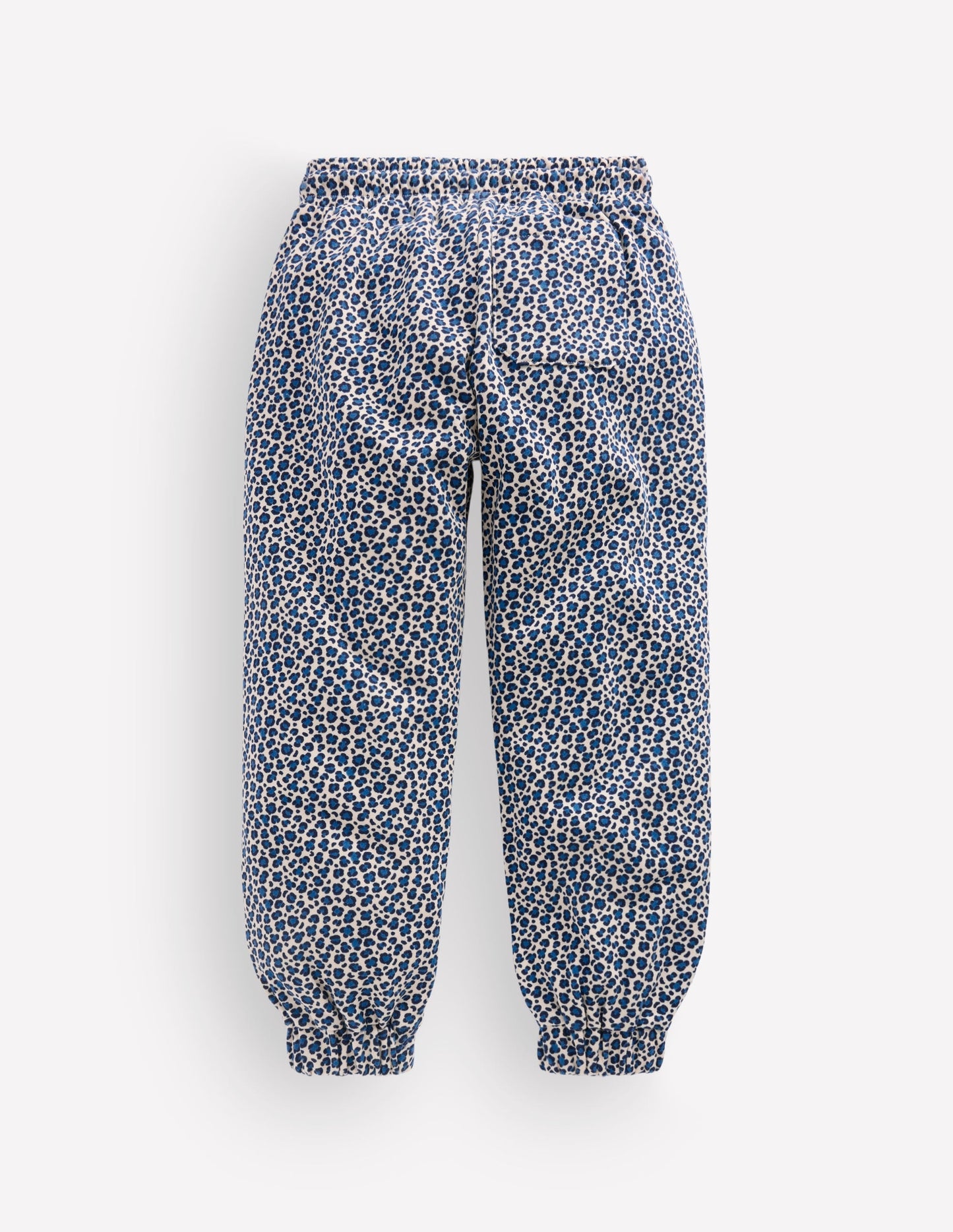 Fun Printed Joggers-Calico White/ Blue Leopard