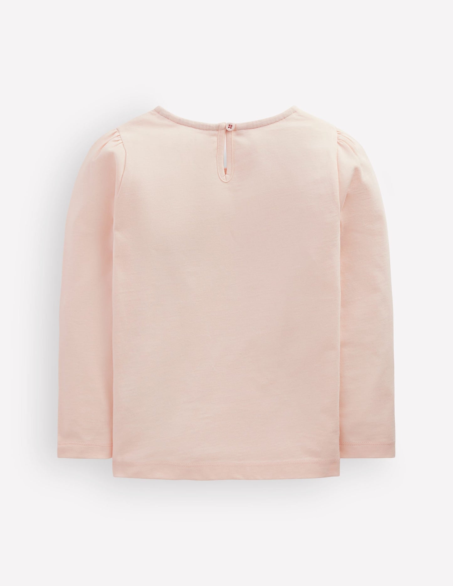Puff Sleeve Appliqué  T-shirt-Botanic Pink Ballerinas