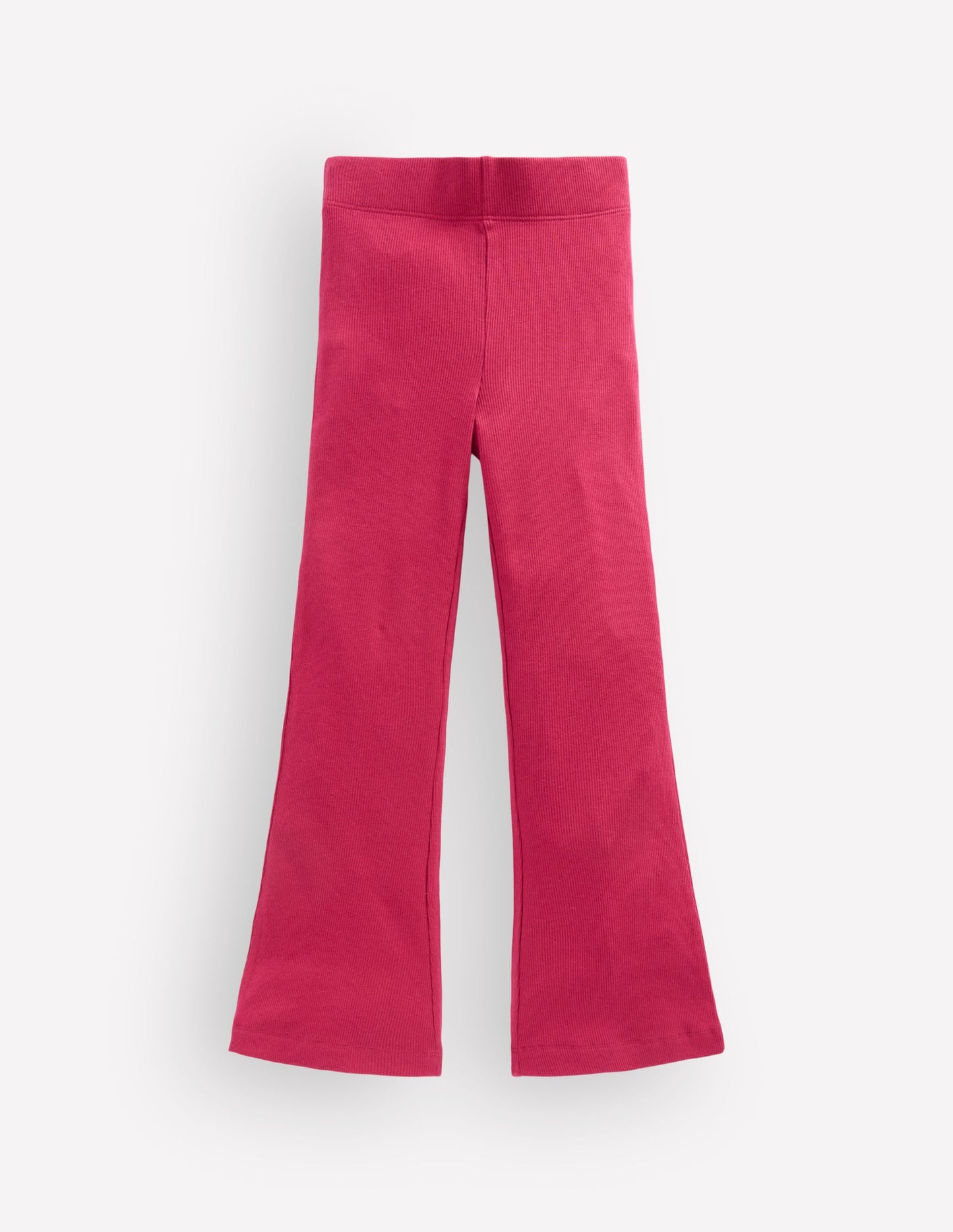 Ribbed Flared Leggings-Red Bud