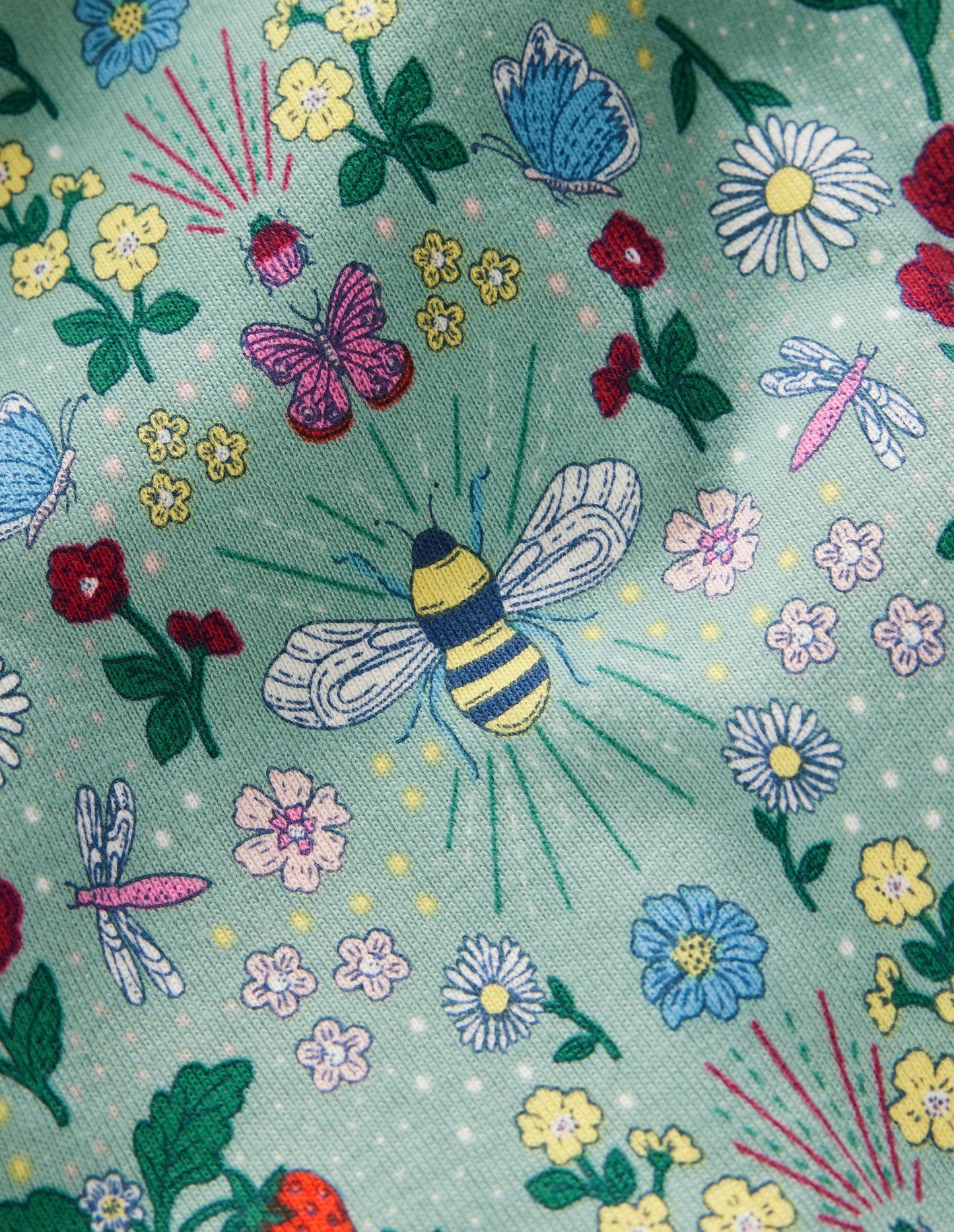 Snug Long John Pyjamas-Bee Garden