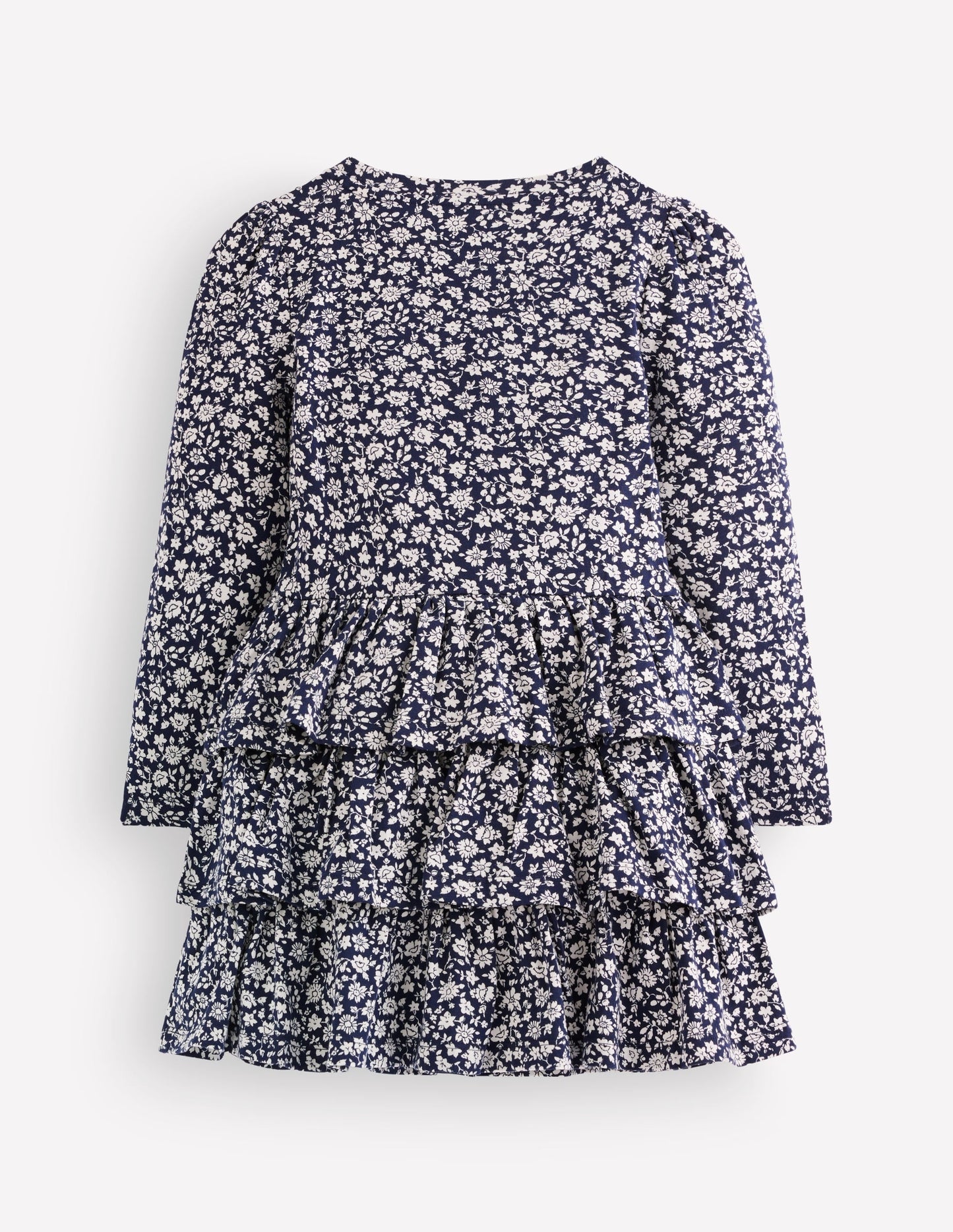 Cora Jersey RaRa Dress-Blue Ditsy