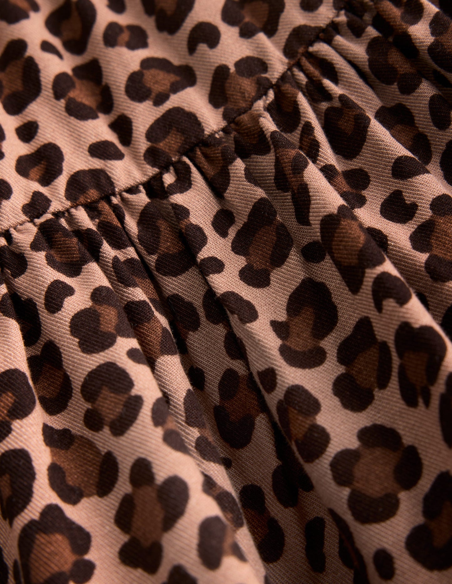 Bow Waist Woven Dress-Leopard Print