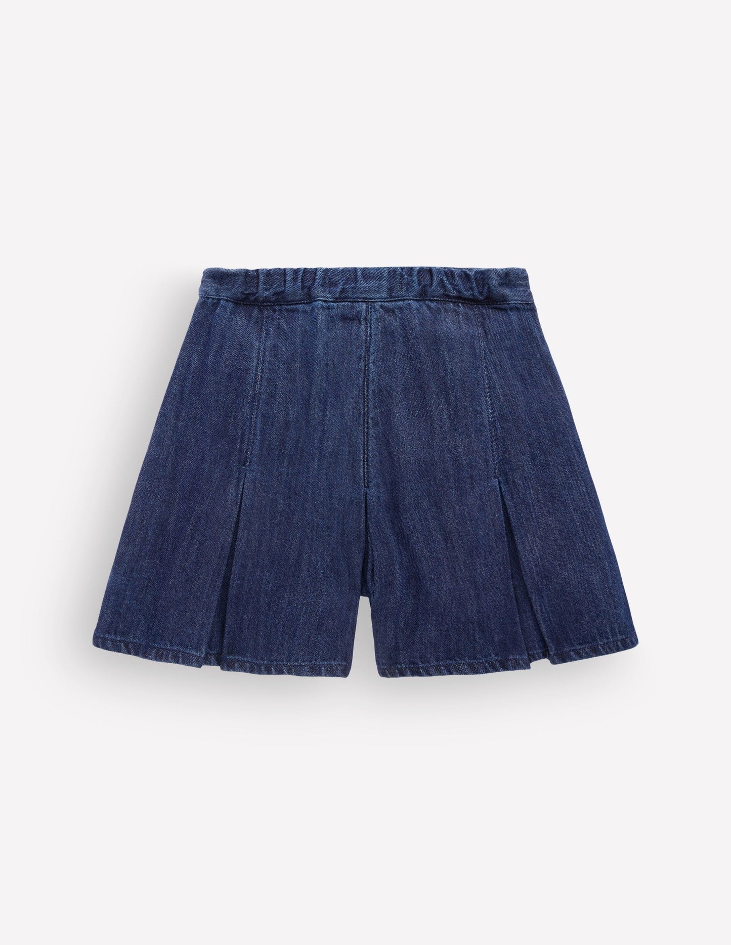 Pleated Skort-Denim
