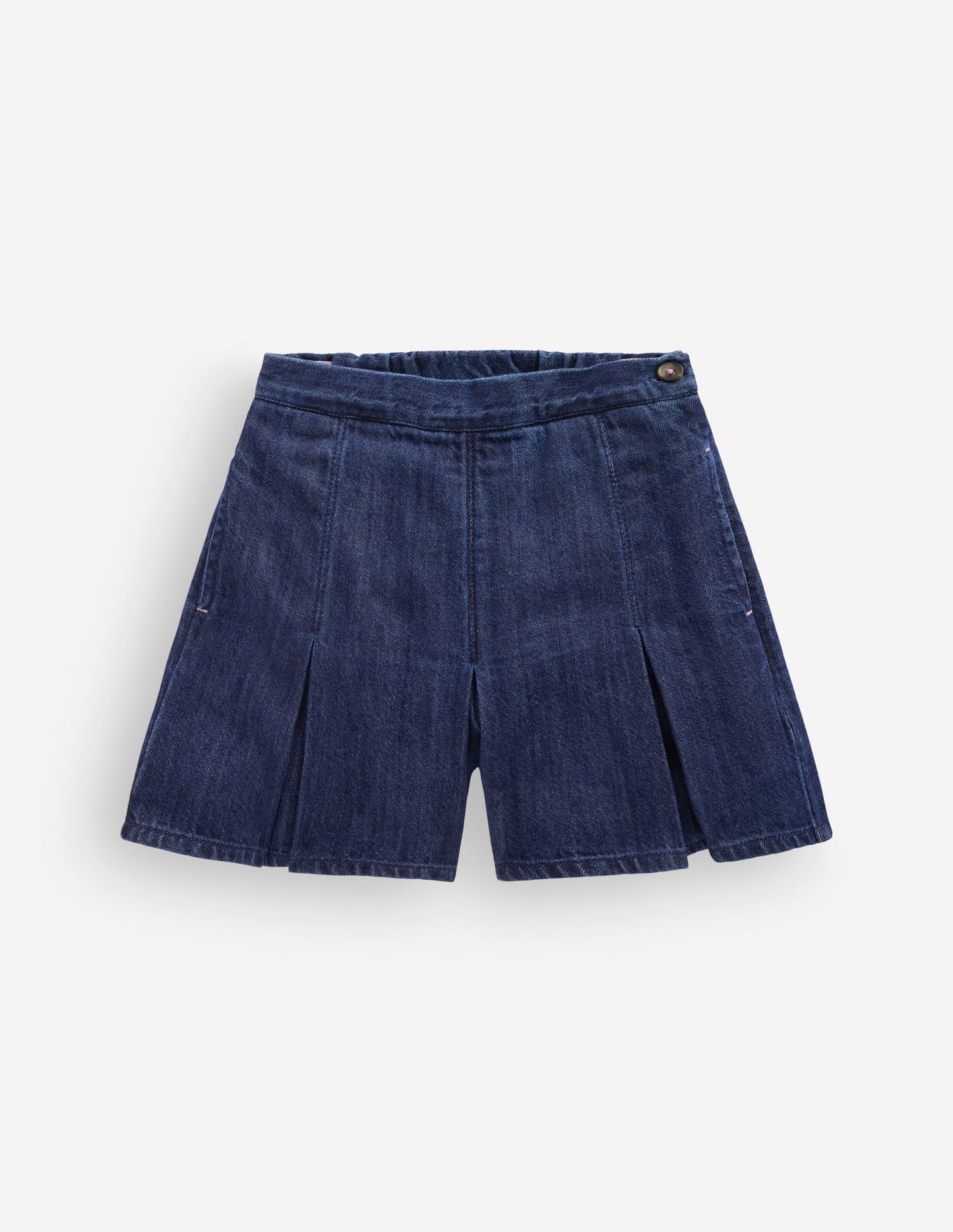Pleated Skort-Denim
