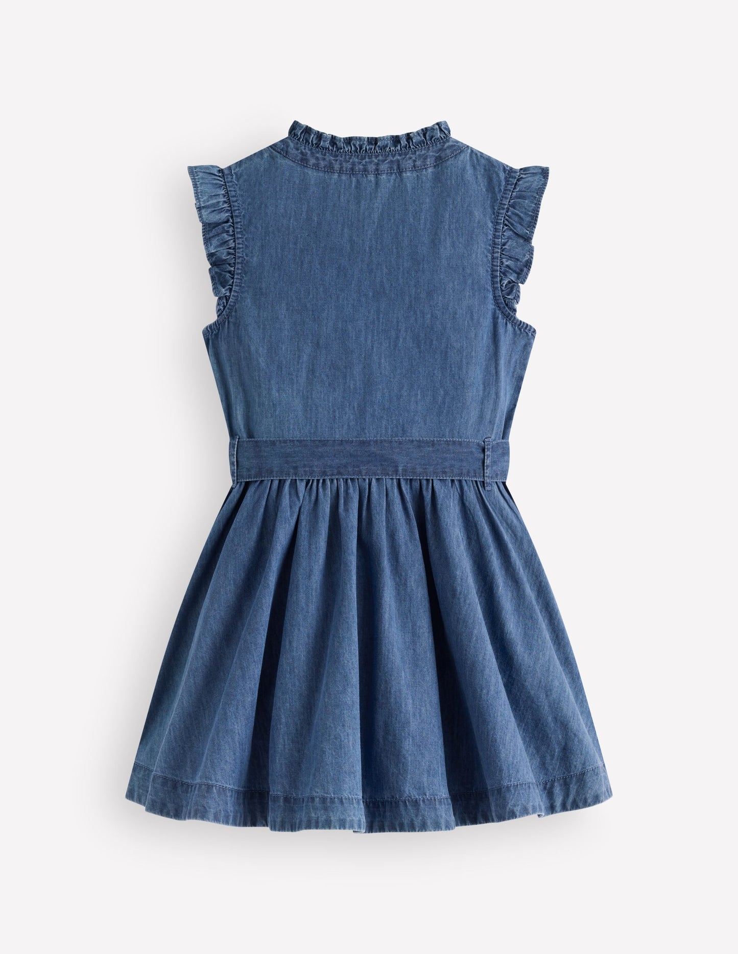 Ruffle Shirt Dress-Mid Vintage