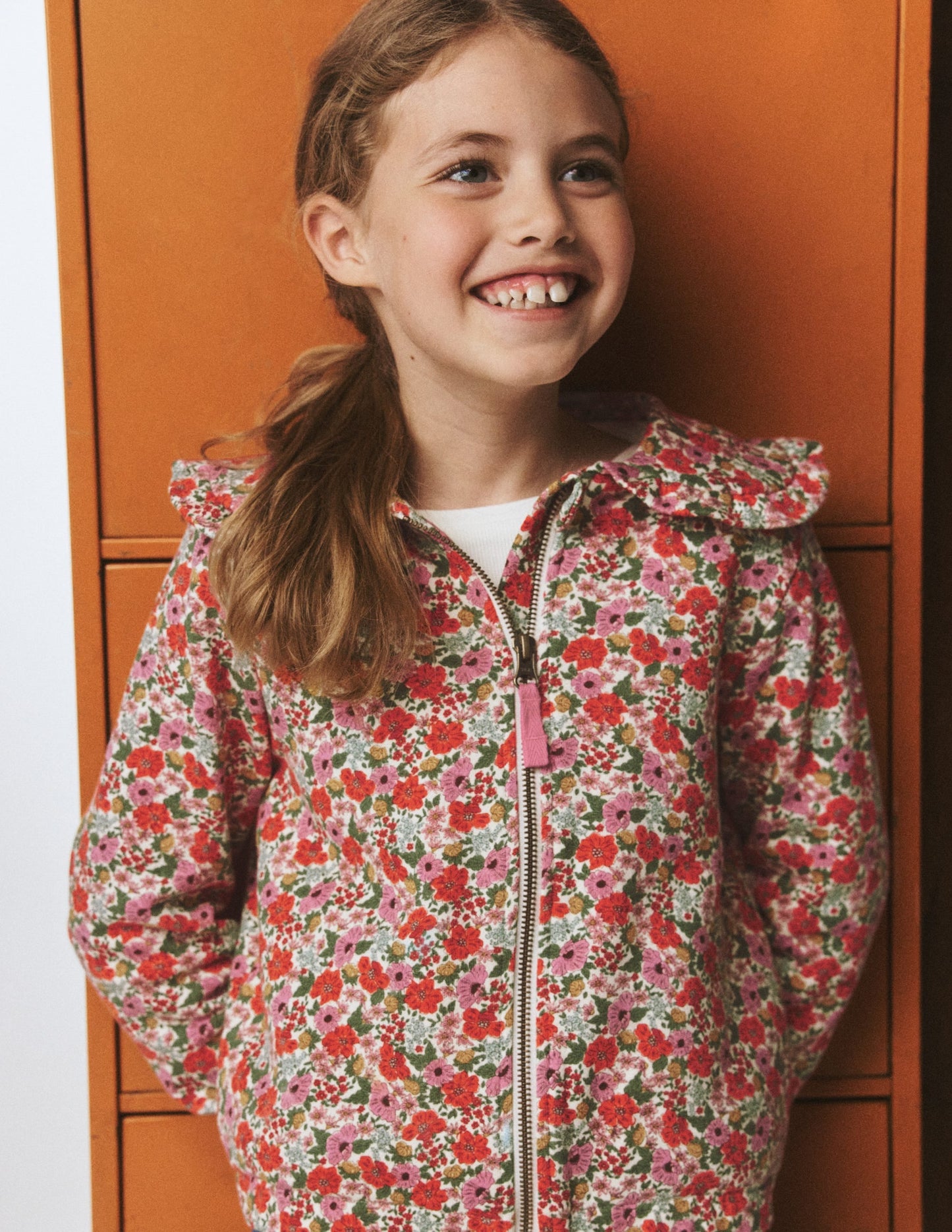 Fleece Lined Zip-Through-Floral