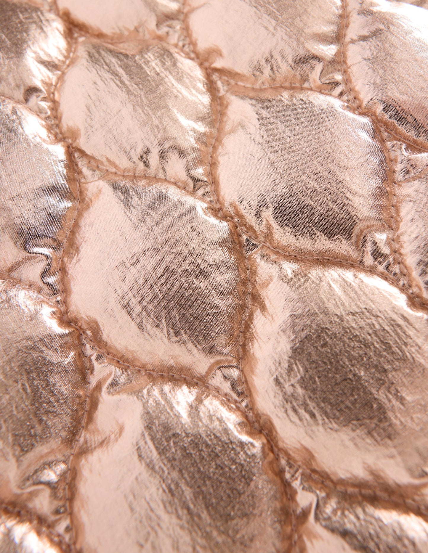 Quilted Bomber Jacket-Gold Metallic
