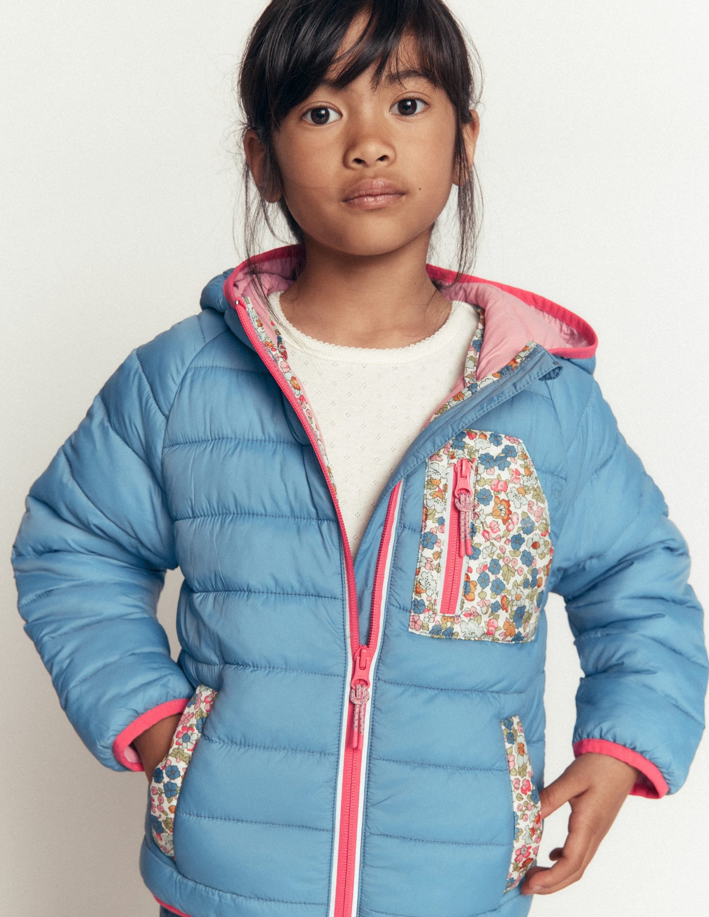 Pack-away Padded Jacket-Blue
