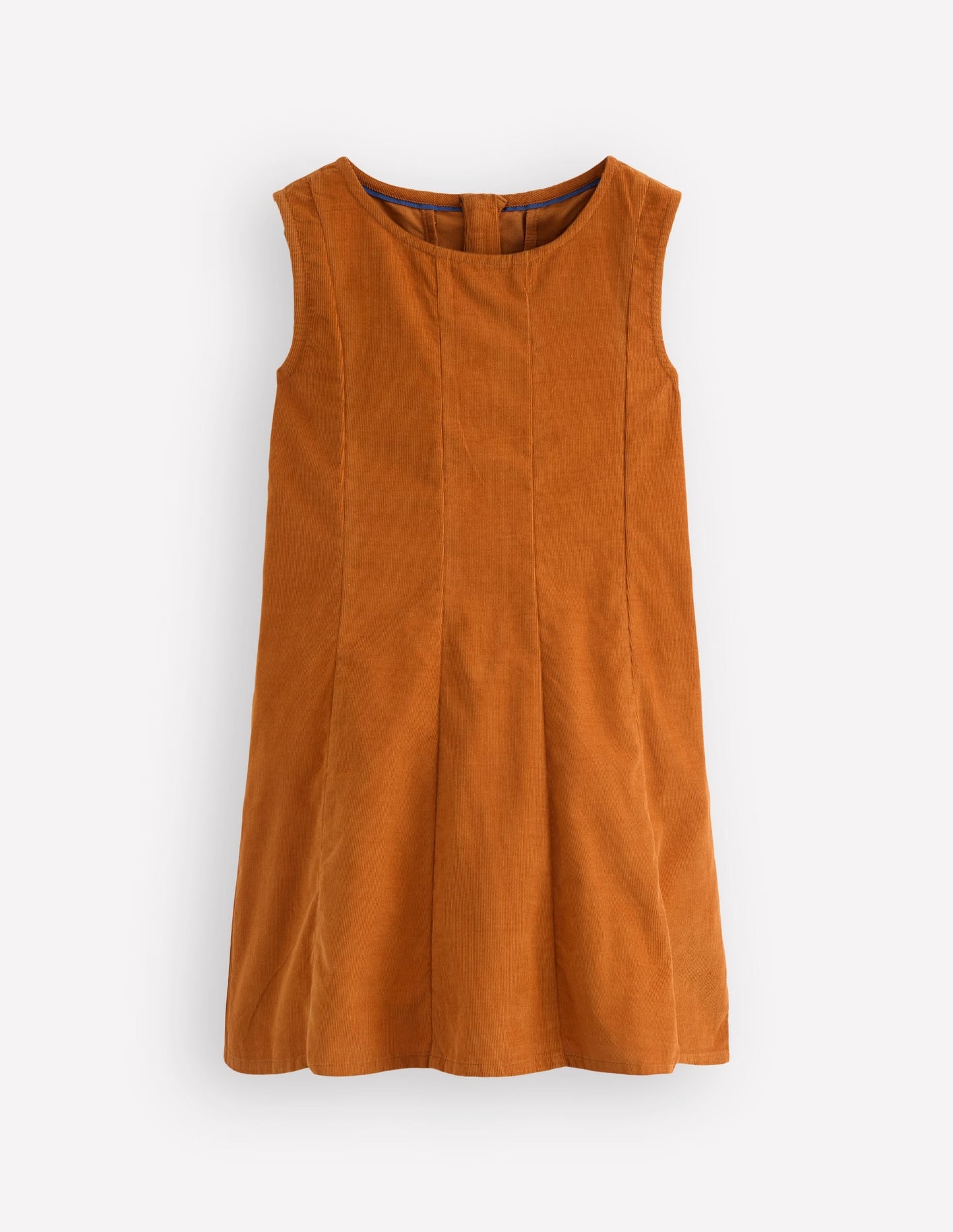 Willa Pinafore Dress-Almond Brown