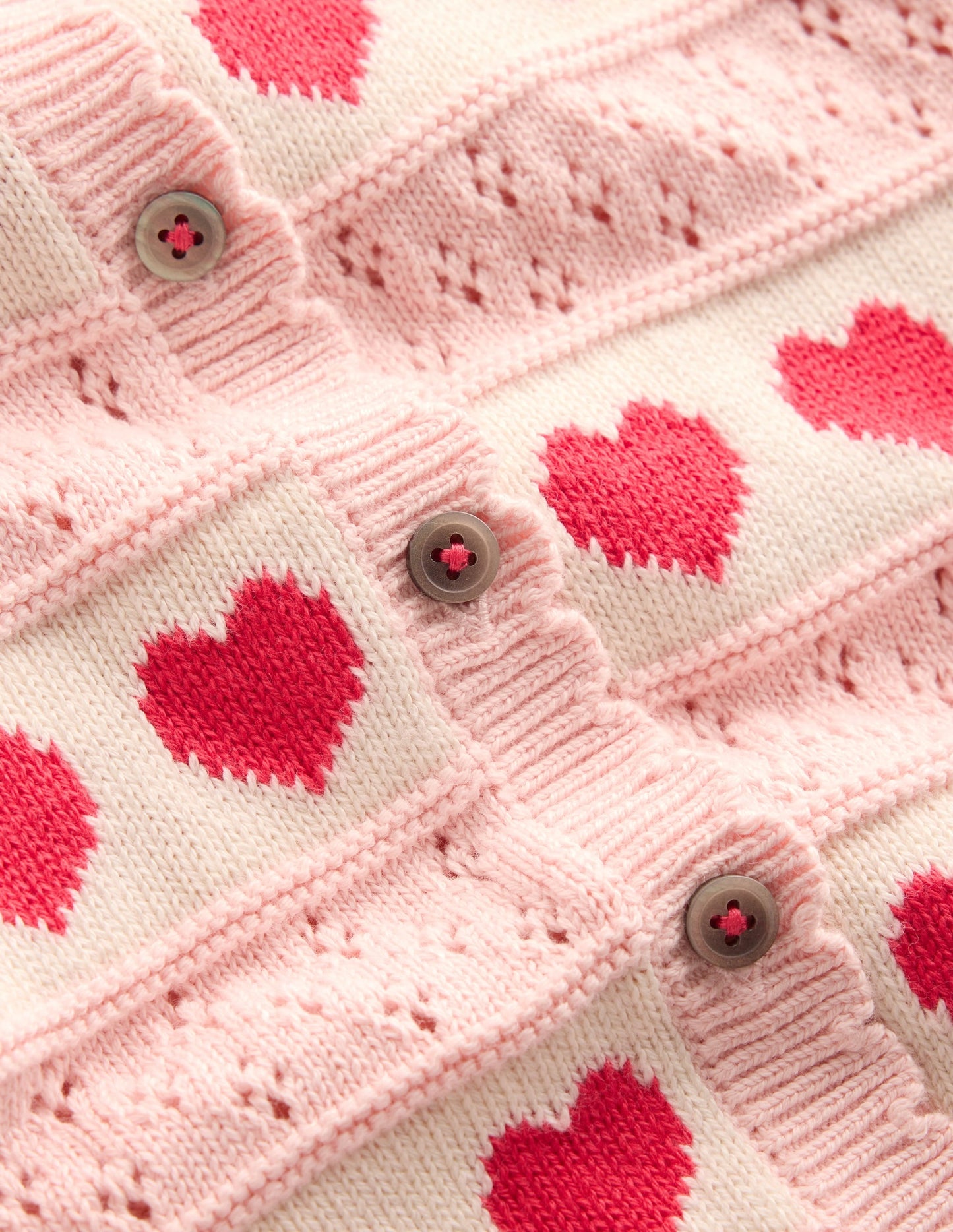 Pretty Scallop Cardigan-Chalk Pink
