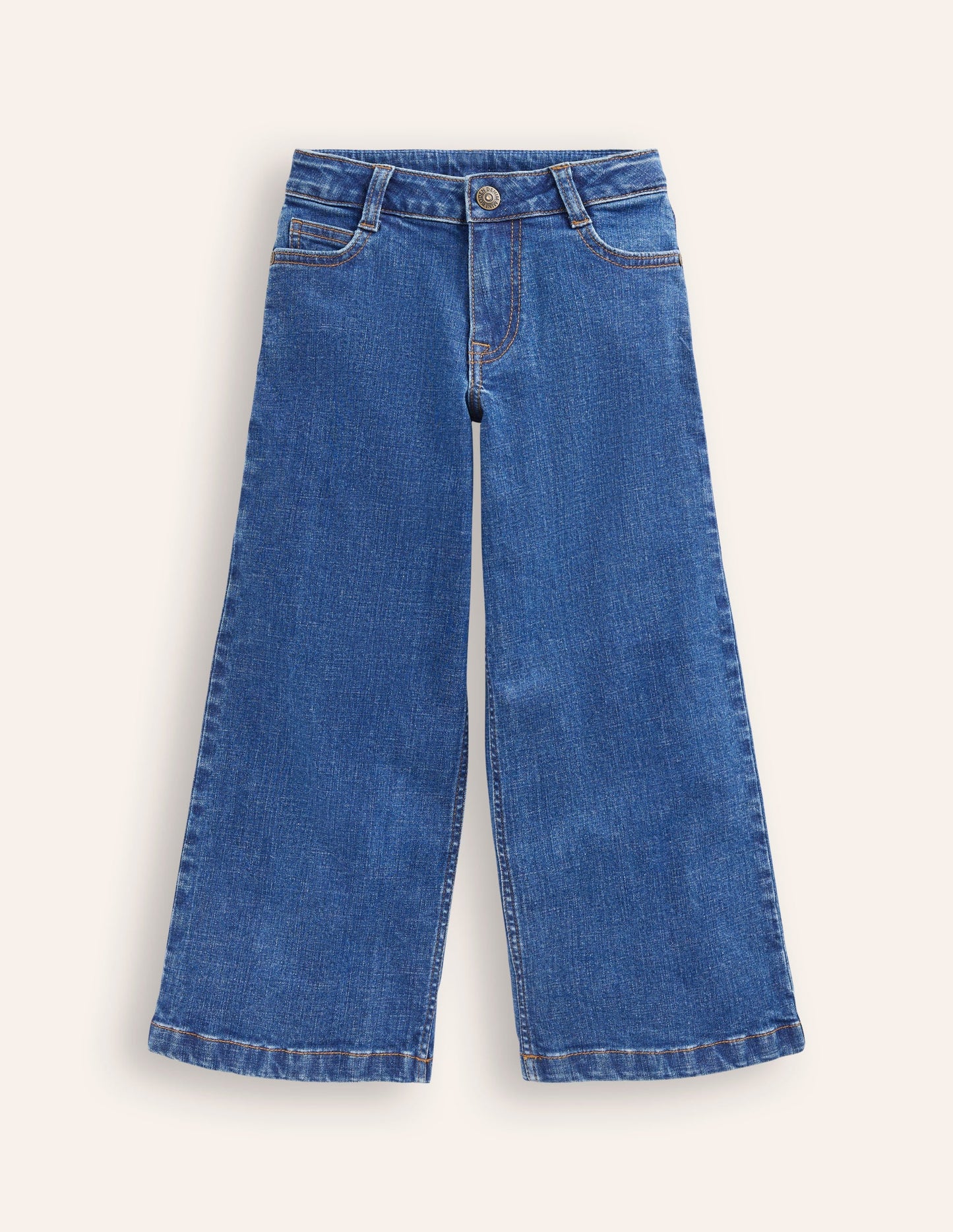 Wide Leg Jeans-Mid Vintage Denim