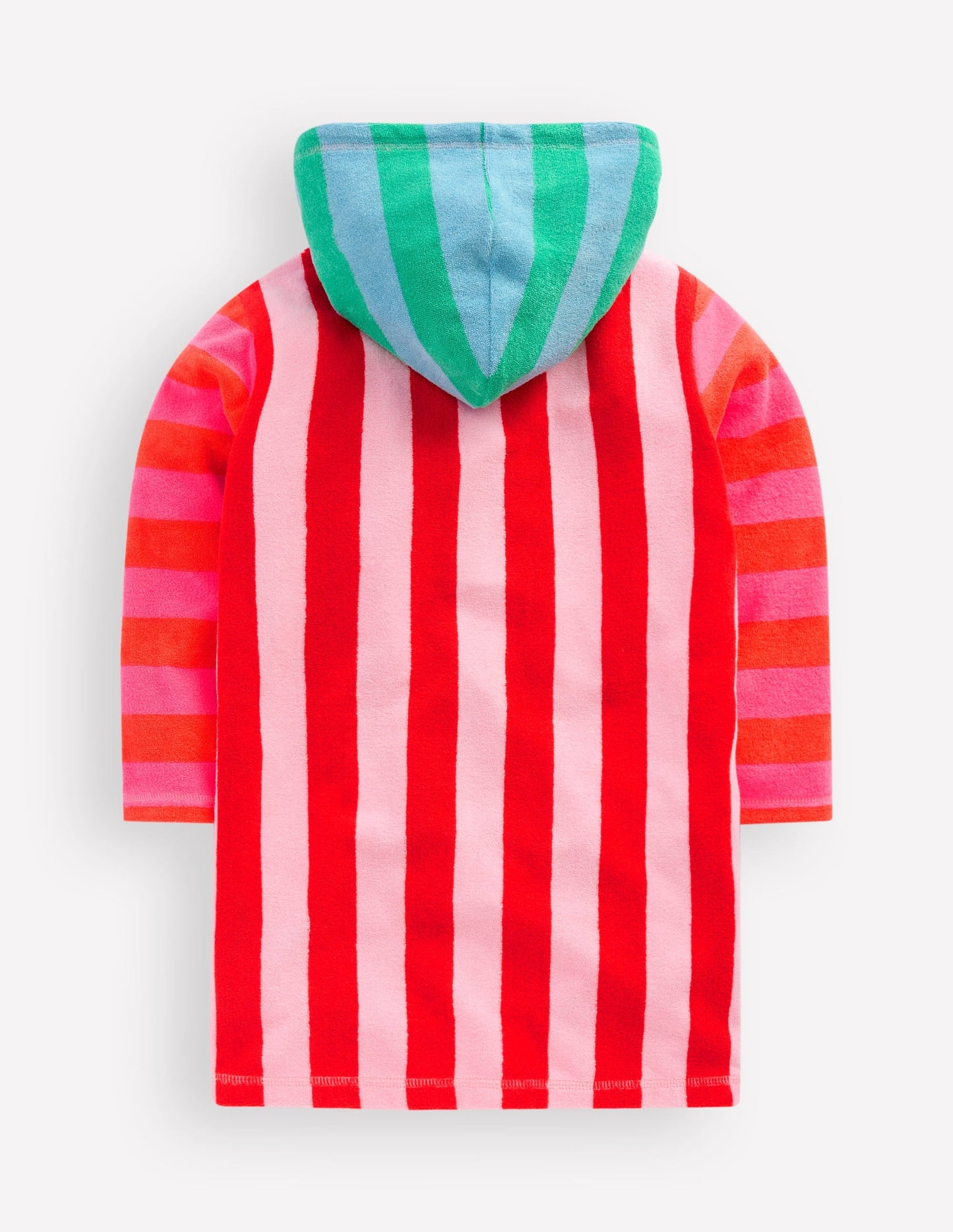 Romie Towelling Zip Throw-On-Multi Stripe