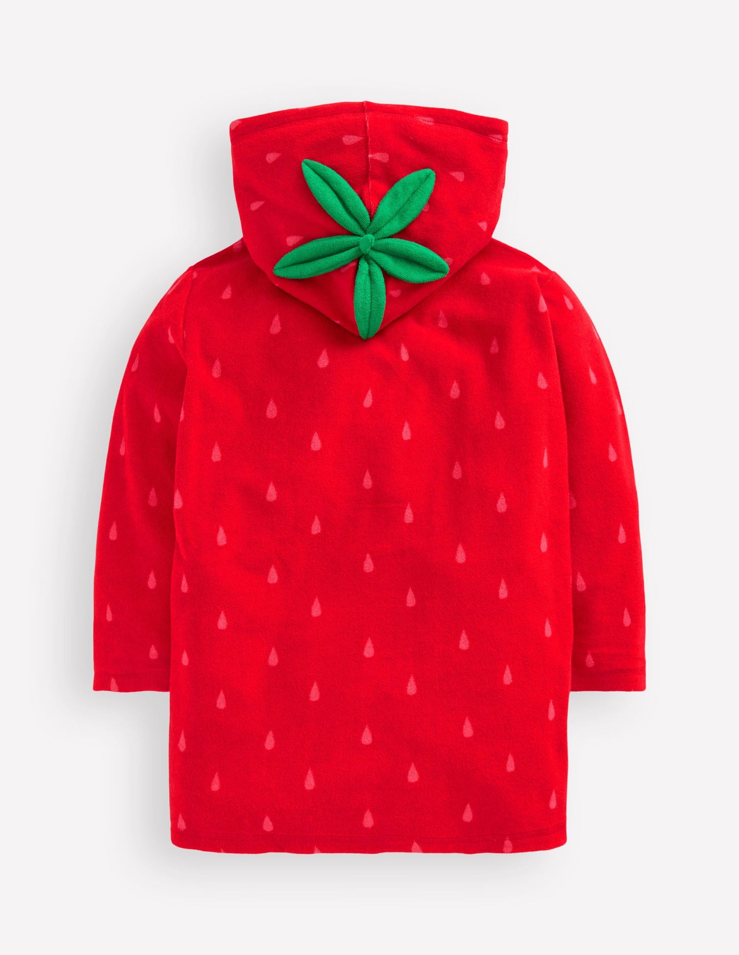 Fun Romie Towelling Zip-Up-Strawberry Tart Red