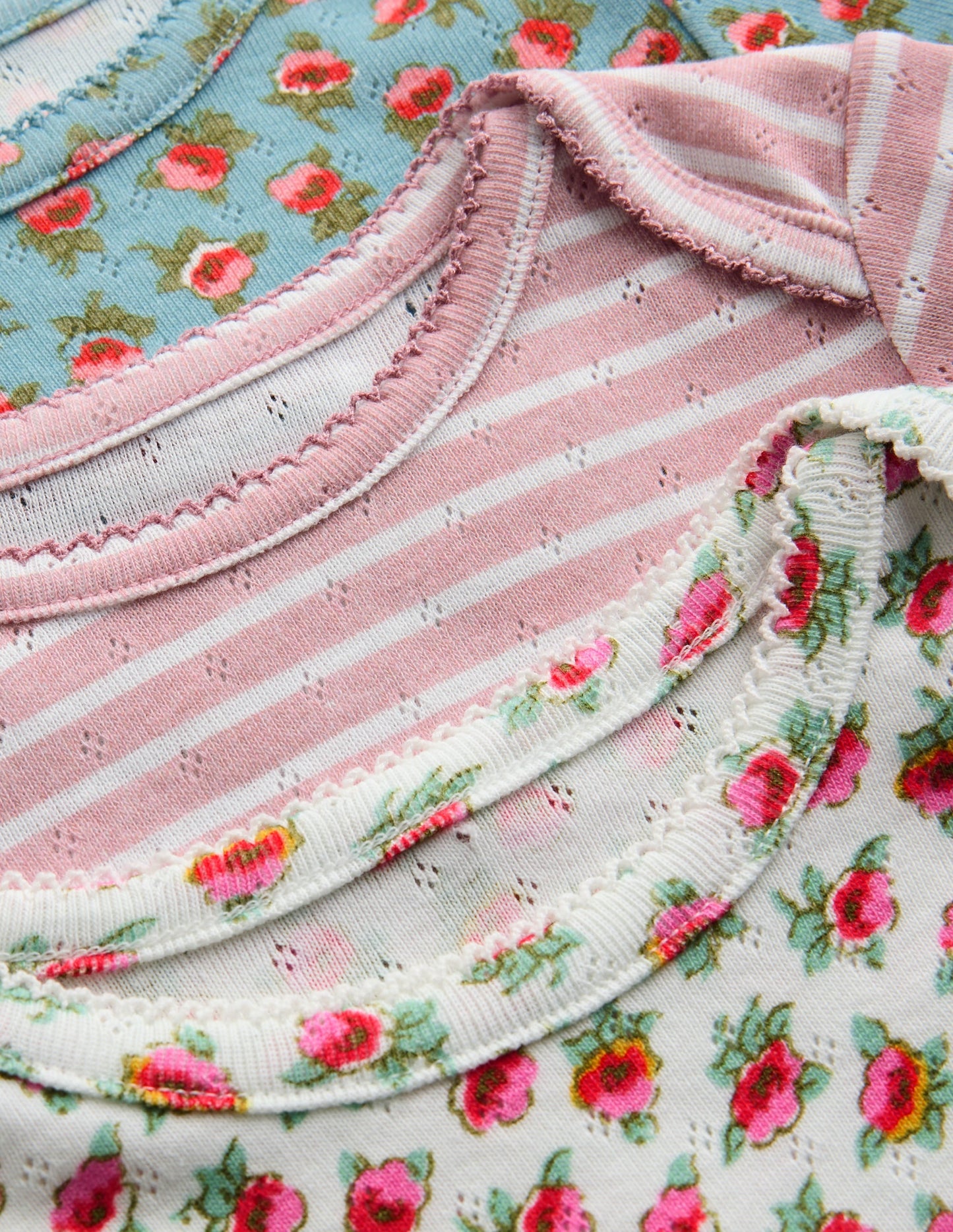 3-pack Pointelle Bodies-Multi Floral