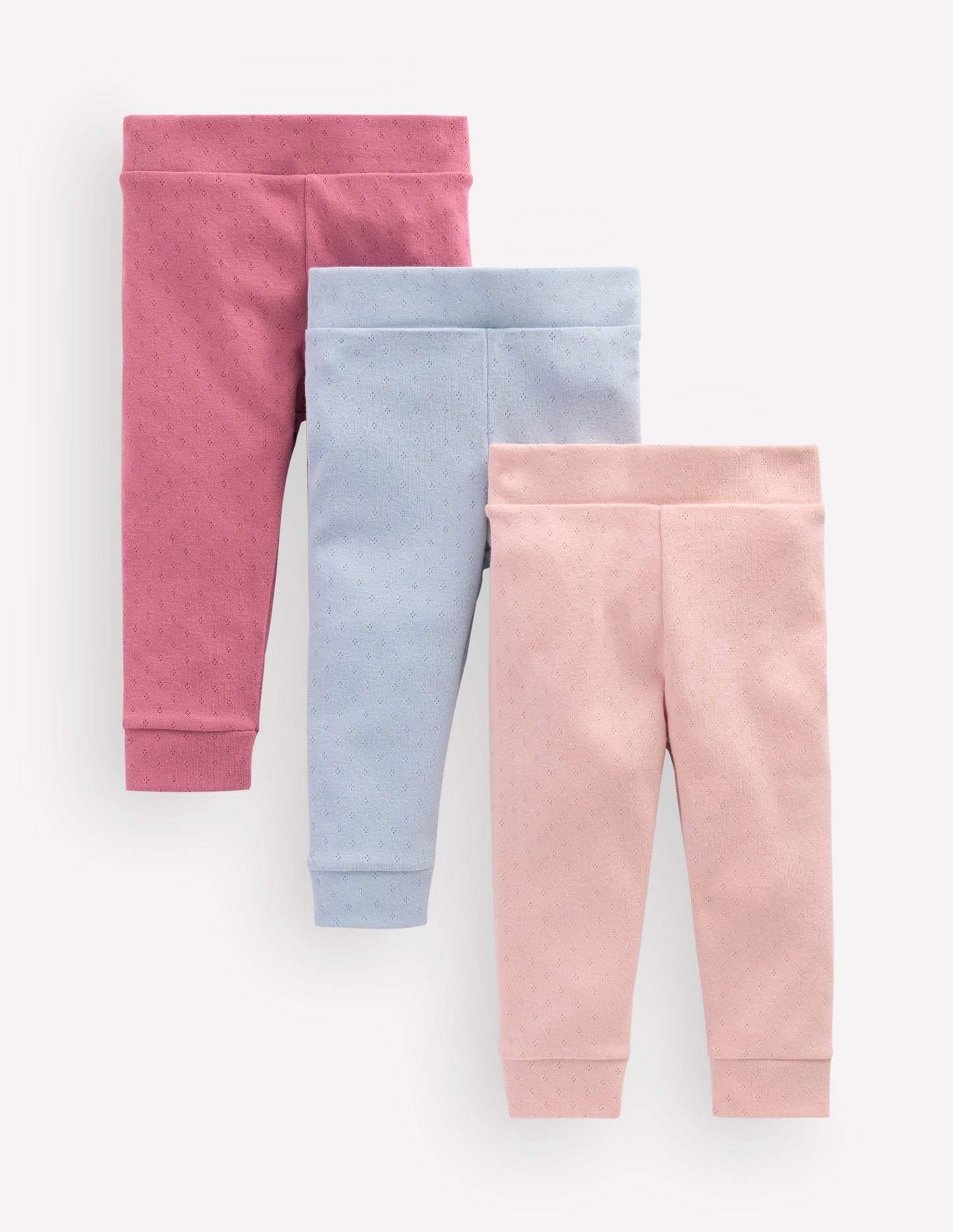 3-pack Pointelle Leggings-Multi Rainbow