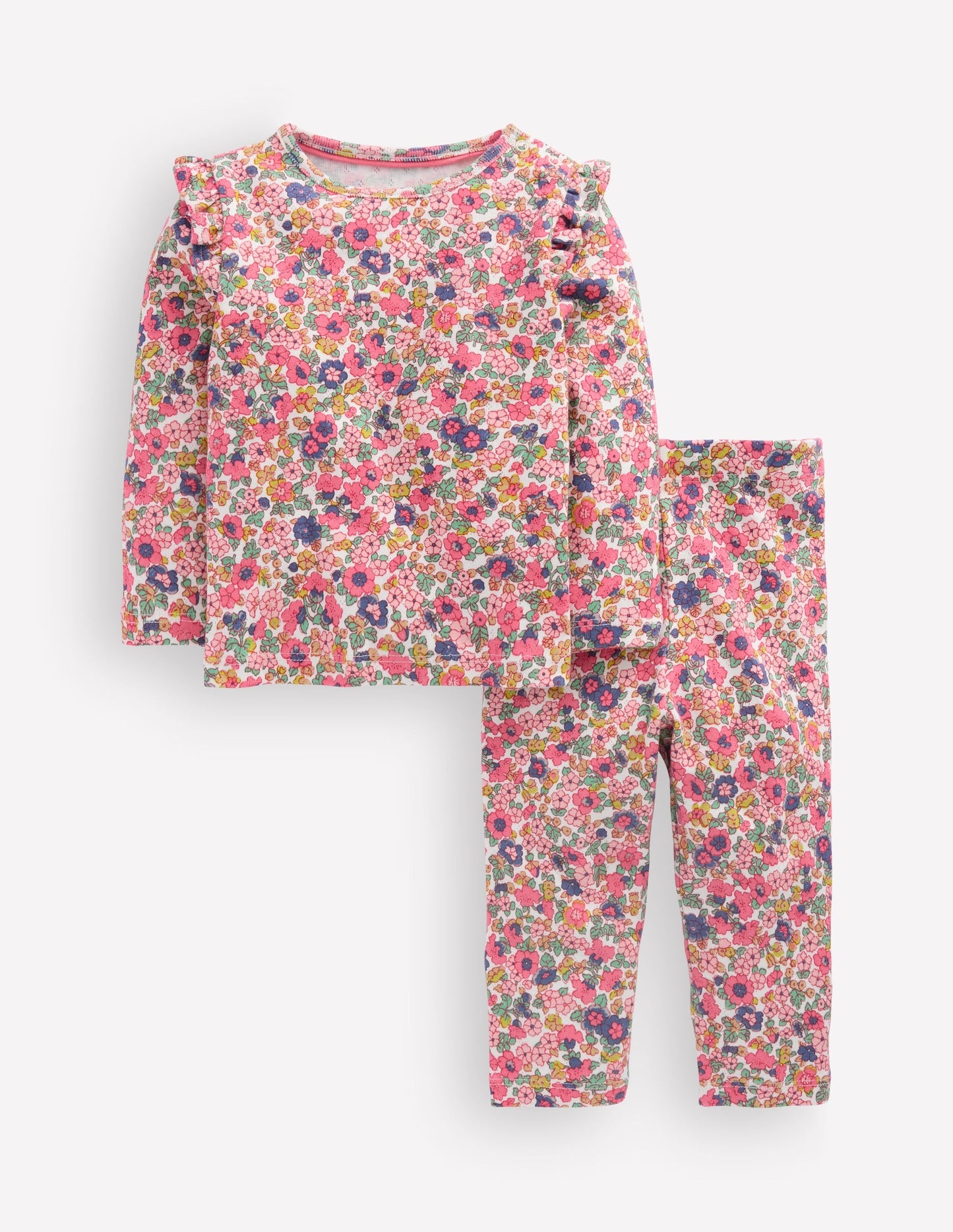 Cotton Pointelle Set-Multi Ditsy Floral