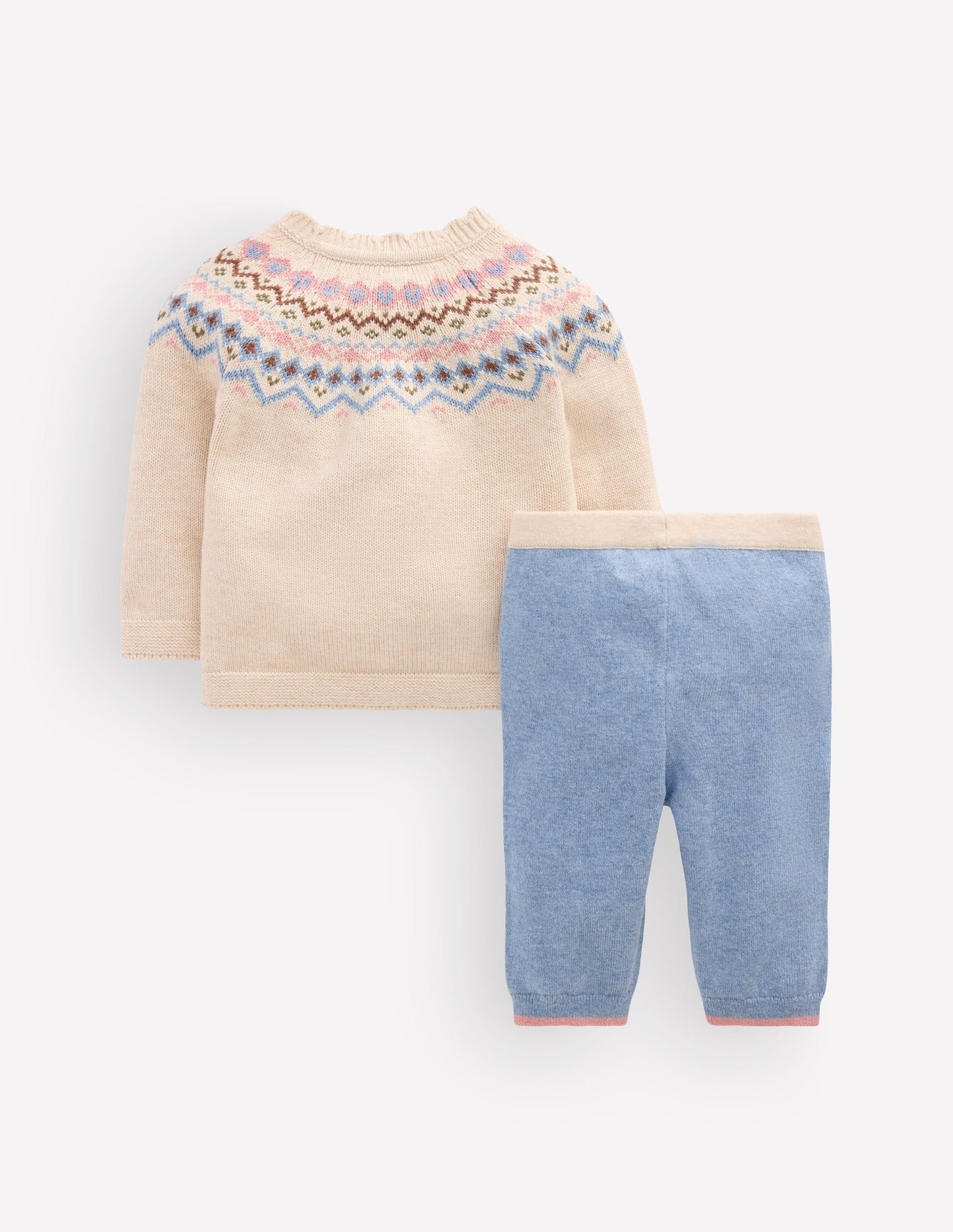 Fair Isle Knitted Play Set-Oatmeal Marl