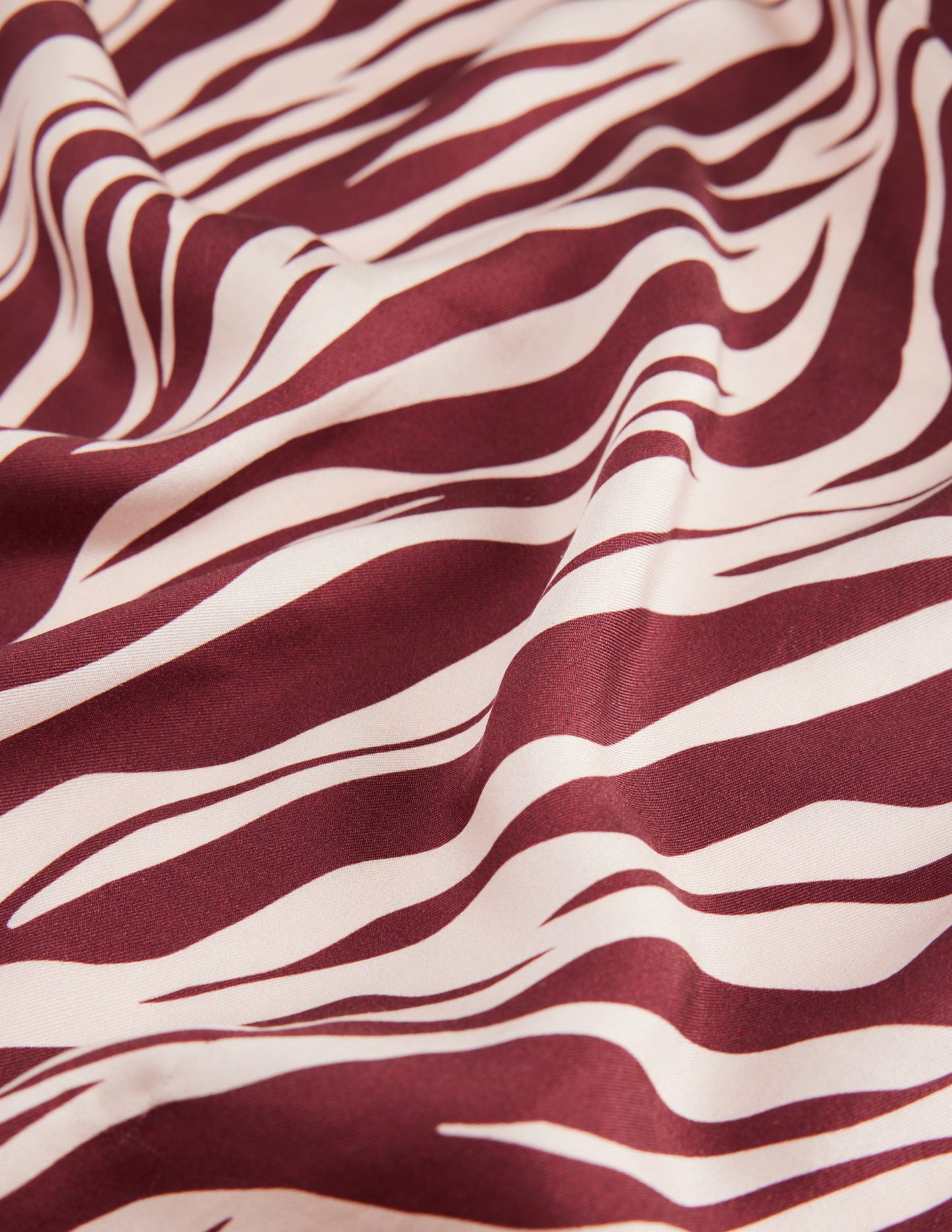Elisabeth Silk Square Scarf-Chestnut, Zebra Swirl