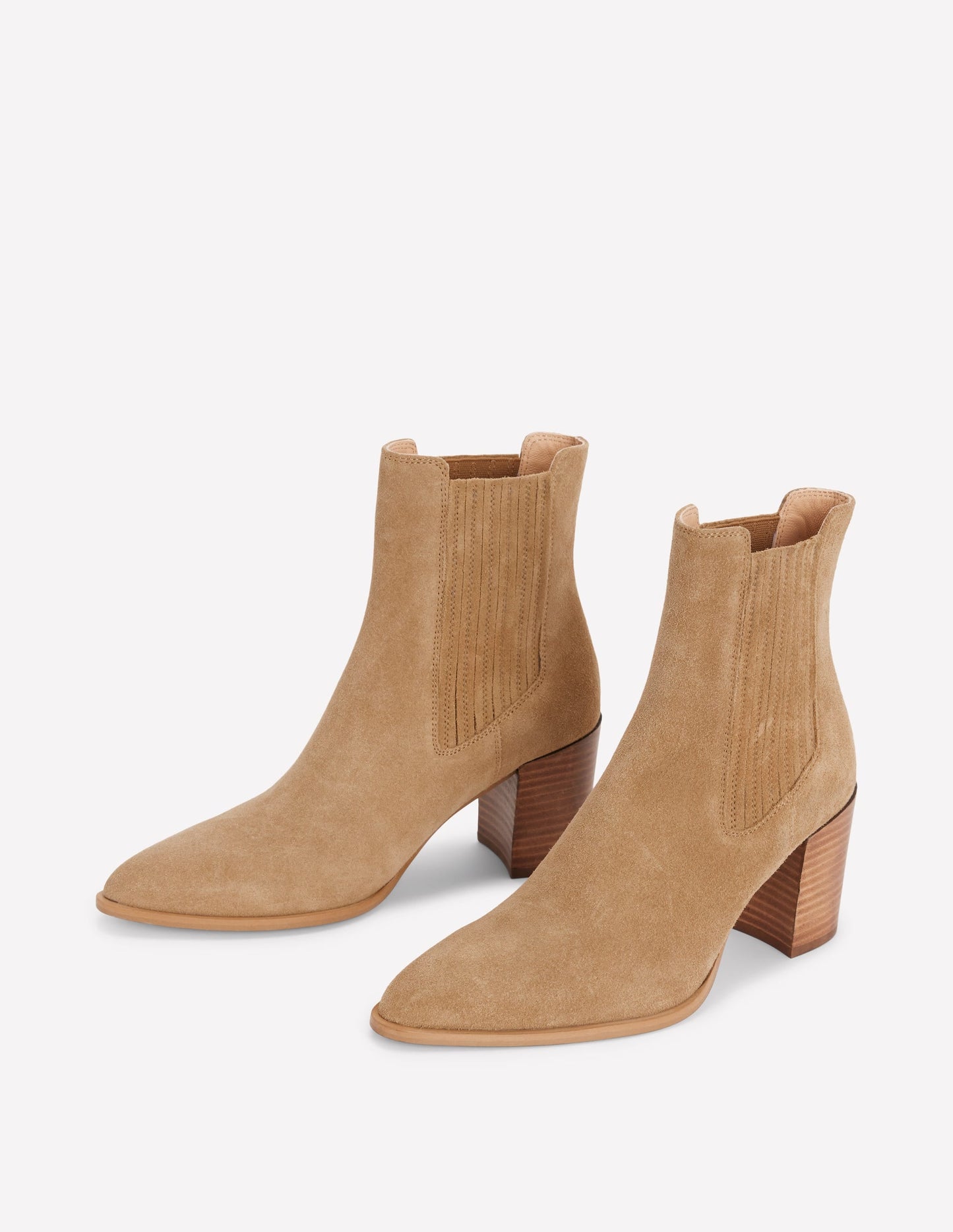 Point Casual Ankle Boots-Tobacco