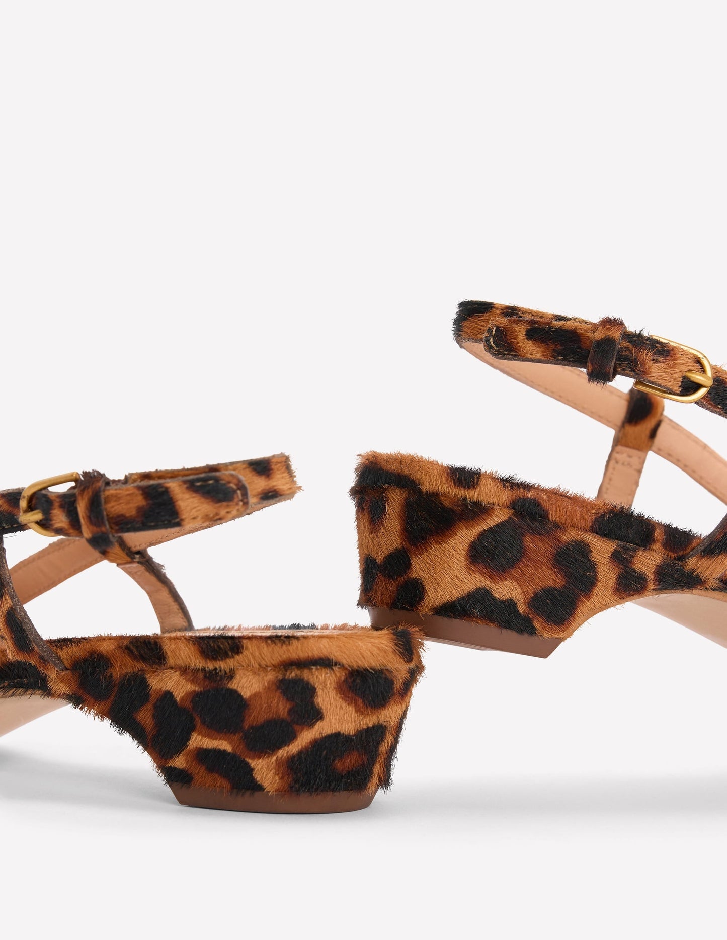 Mini Block Sling Backs-Classic Leopard