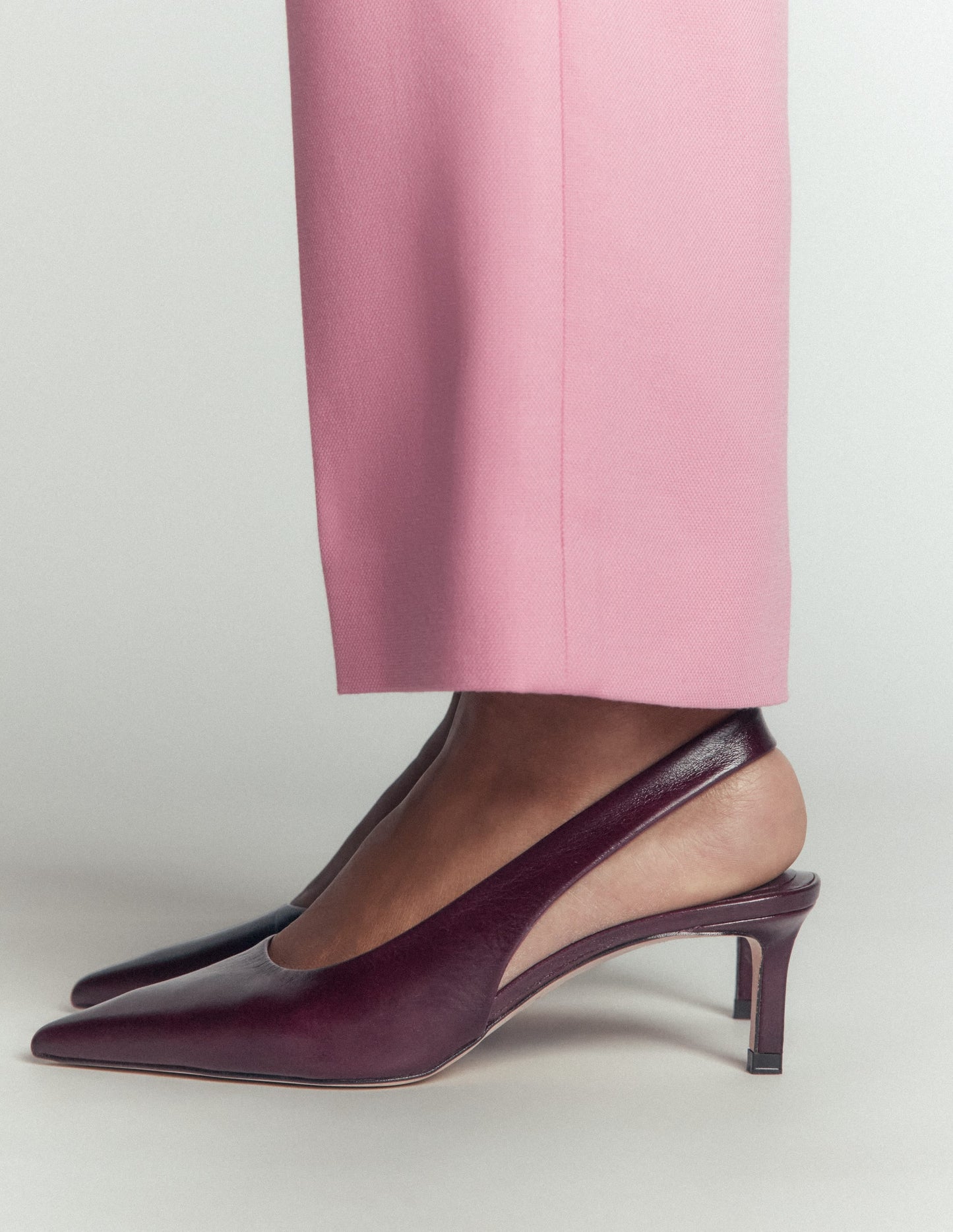 Hope Slingback Heels-Wine
