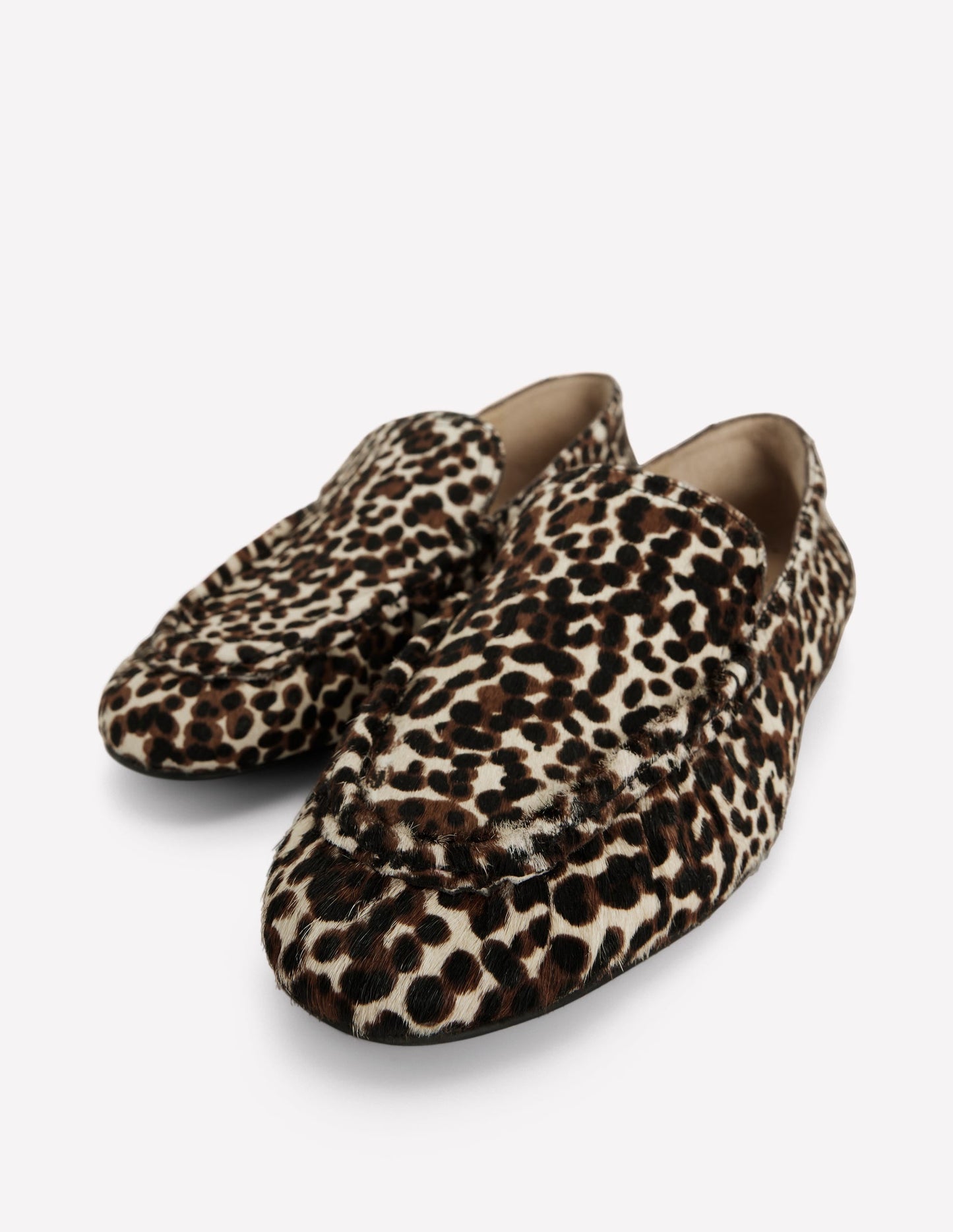 Dinah Everyday Flexi Loafers-Black and Ivory Speckled