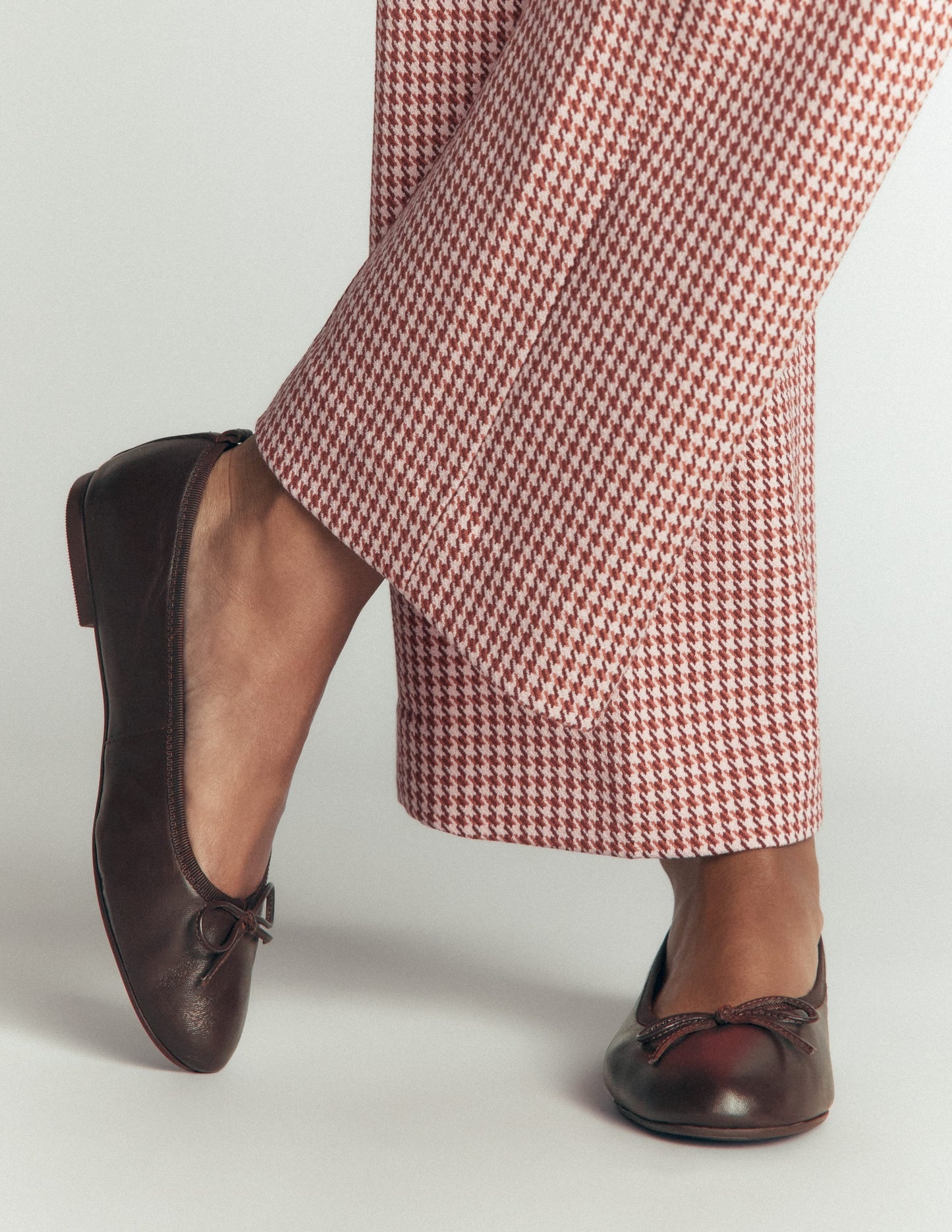 Patti Round Toe Ballet Flats-Bitter Chocolate