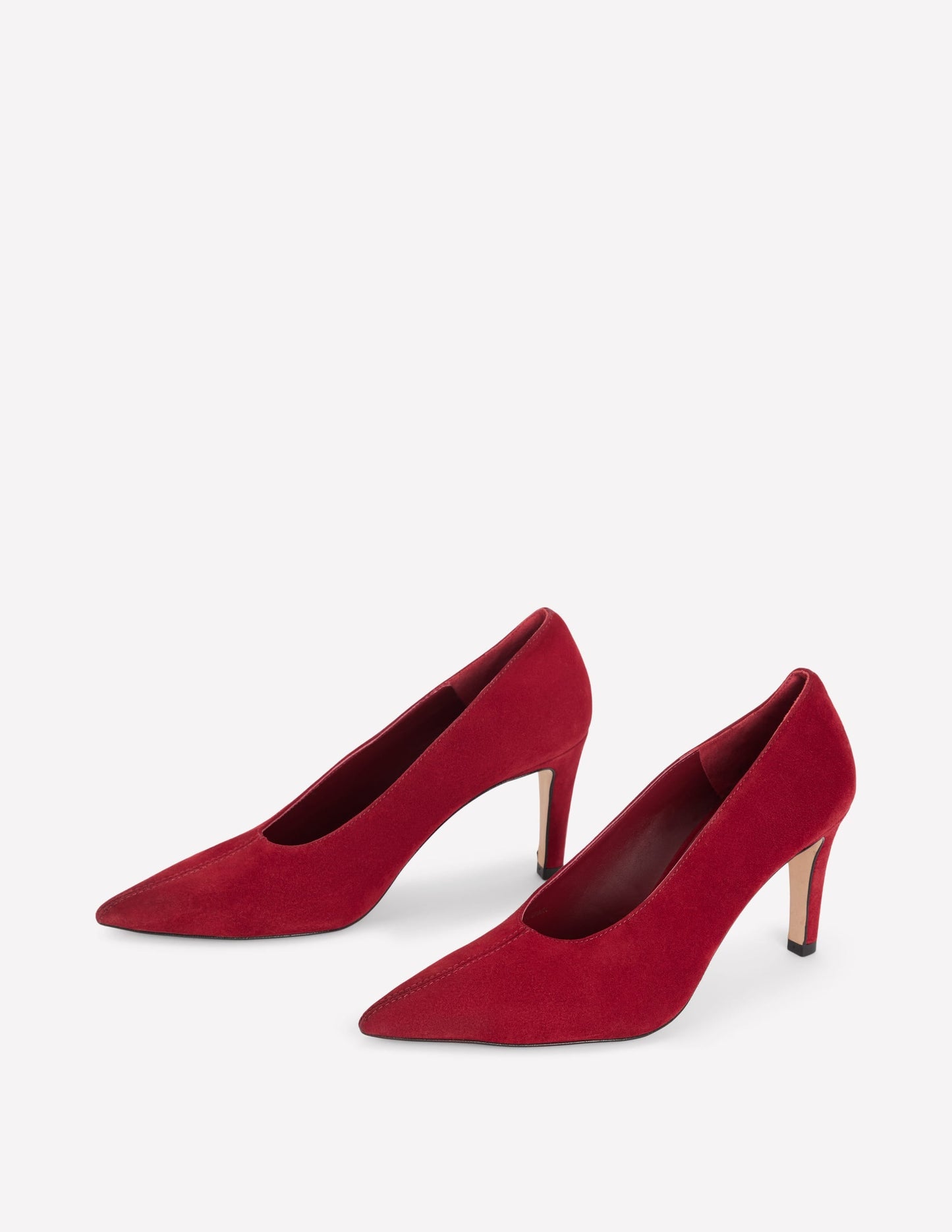 Pointed Court Shoes-Oxblood