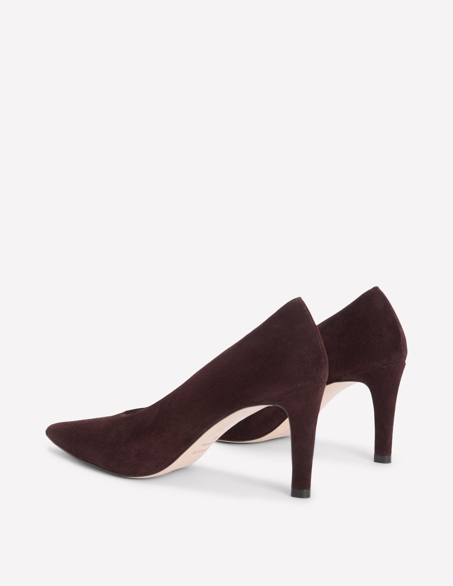Pointed Court Shoes-Chocolate