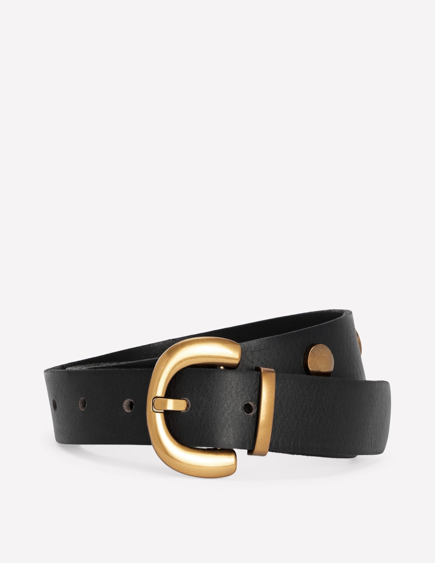 Stud Buckle Belt-Black
