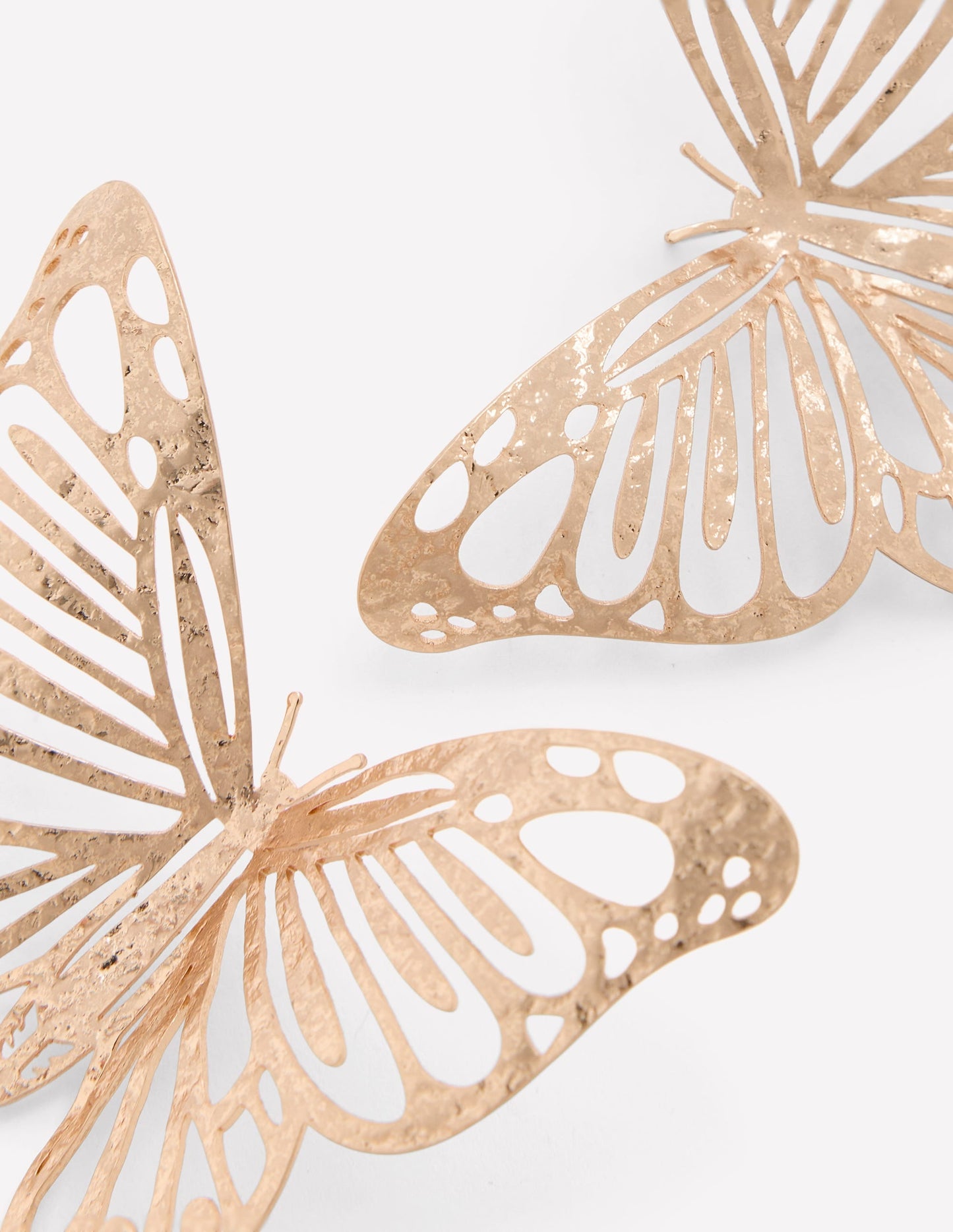 Statement Hammered Studs-Butterfly