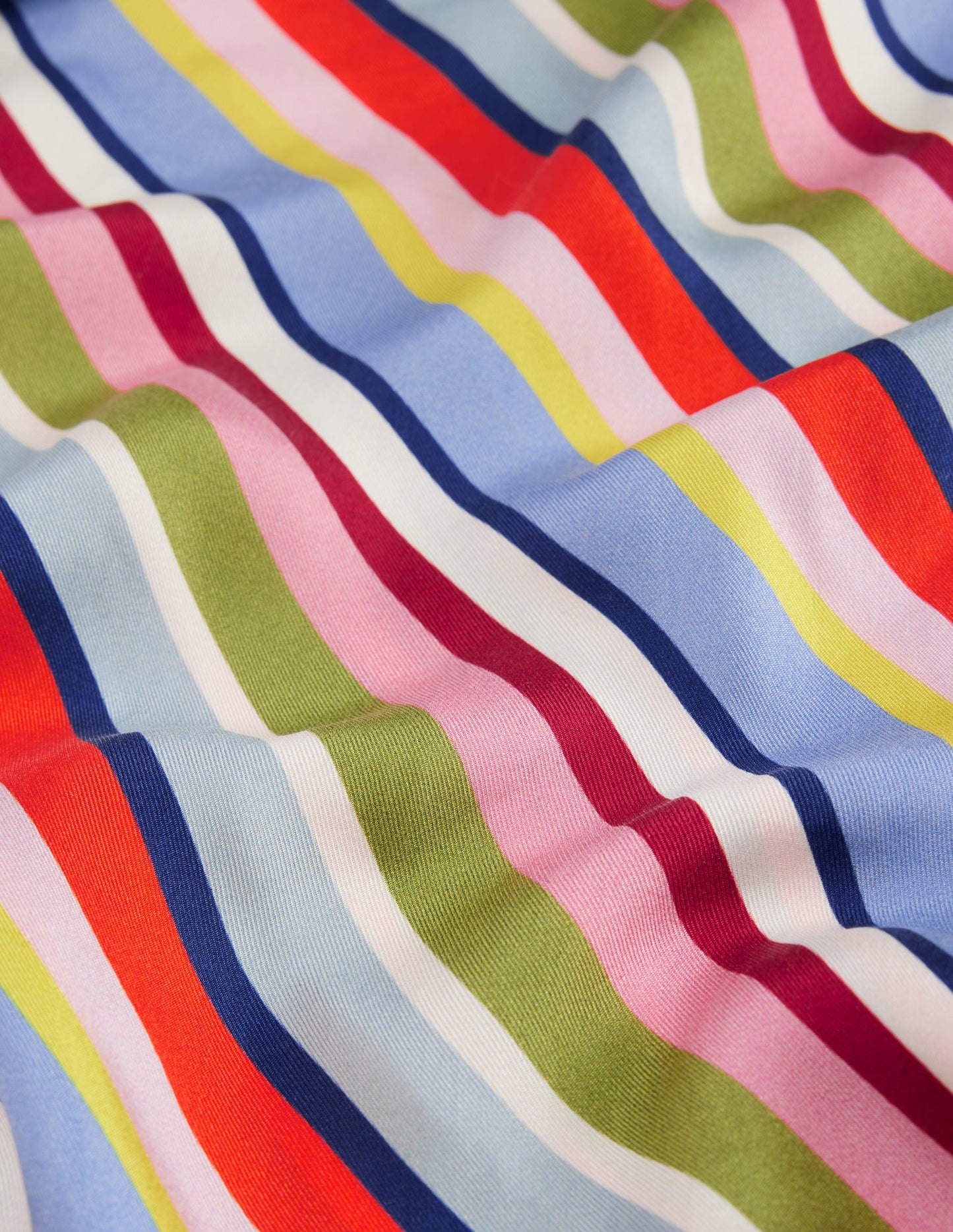 Elisabeth Large Silk Scarf-Multi, Diagonal Rainbow Stripe