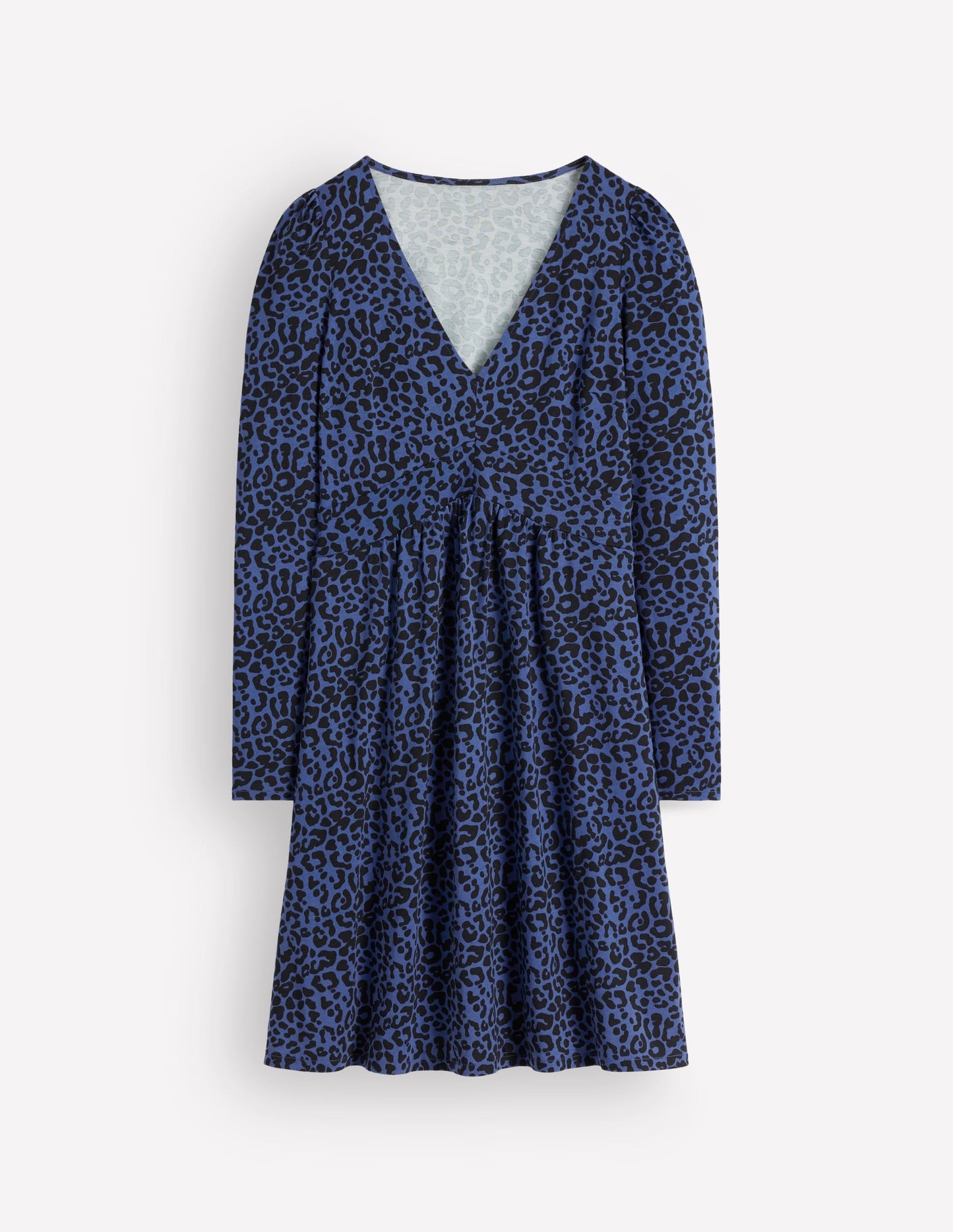 Briony Jersey Short Dress-Zodiac Purple, Leopard Fields