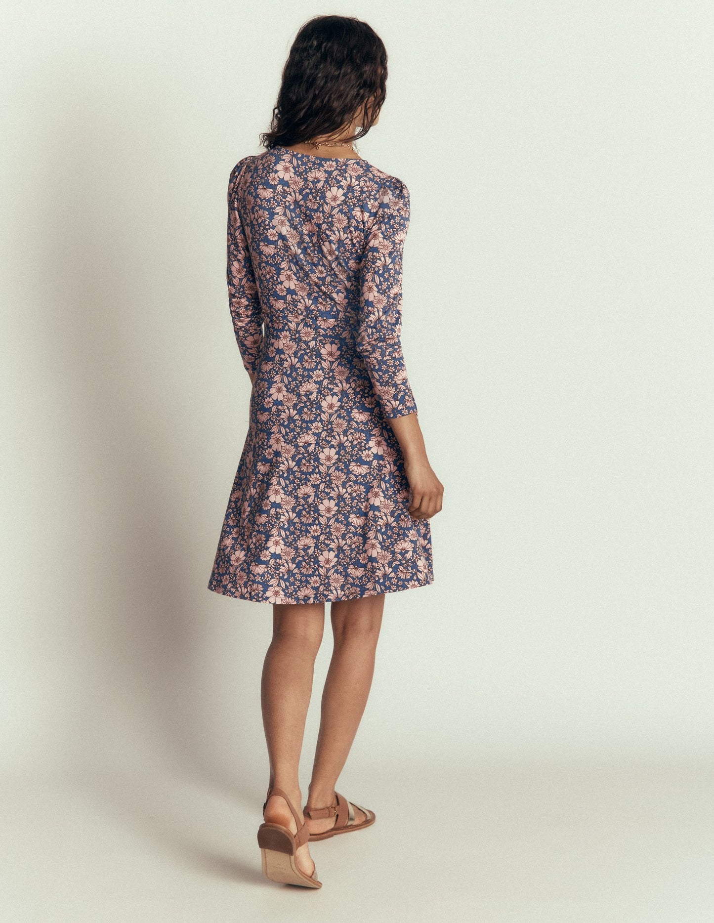 Briony Jersey Short Dress-Ballet Slipper, Floral Field
