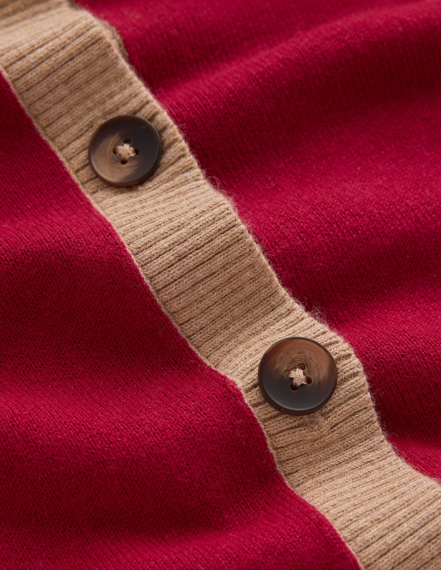Meg Raglan Sleeve Cardigan-Red colour block