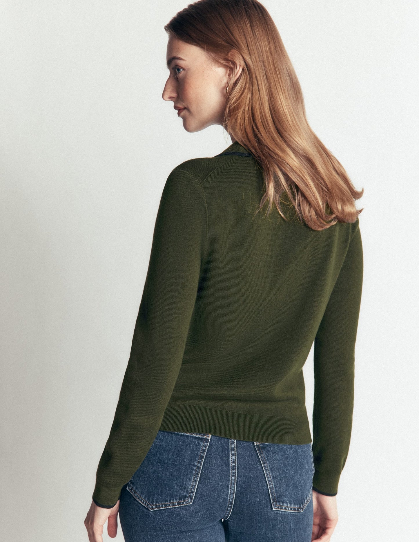 Liz Henley Jumper-Forest Glade