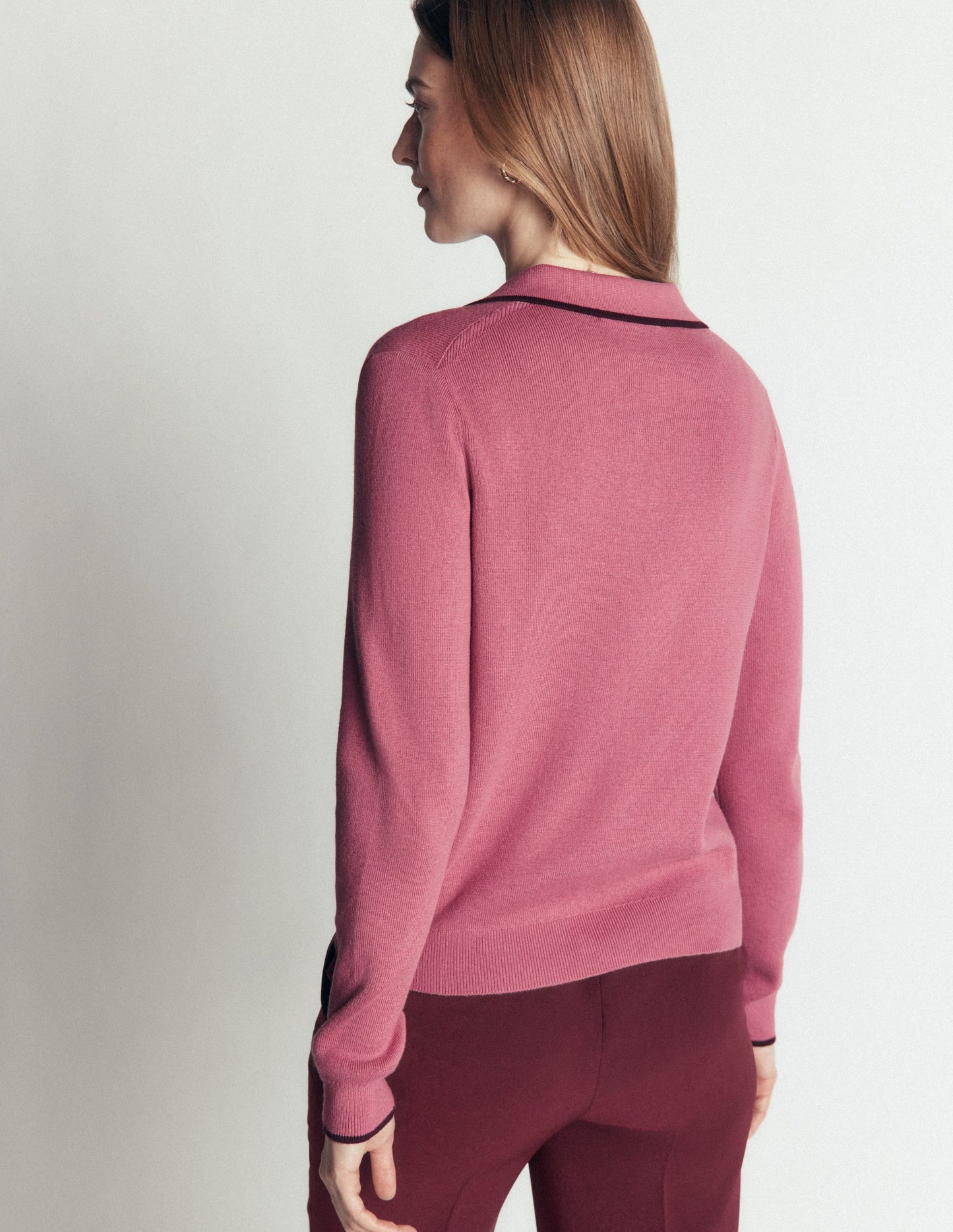 Liz Henley Jumper-Pink Heather