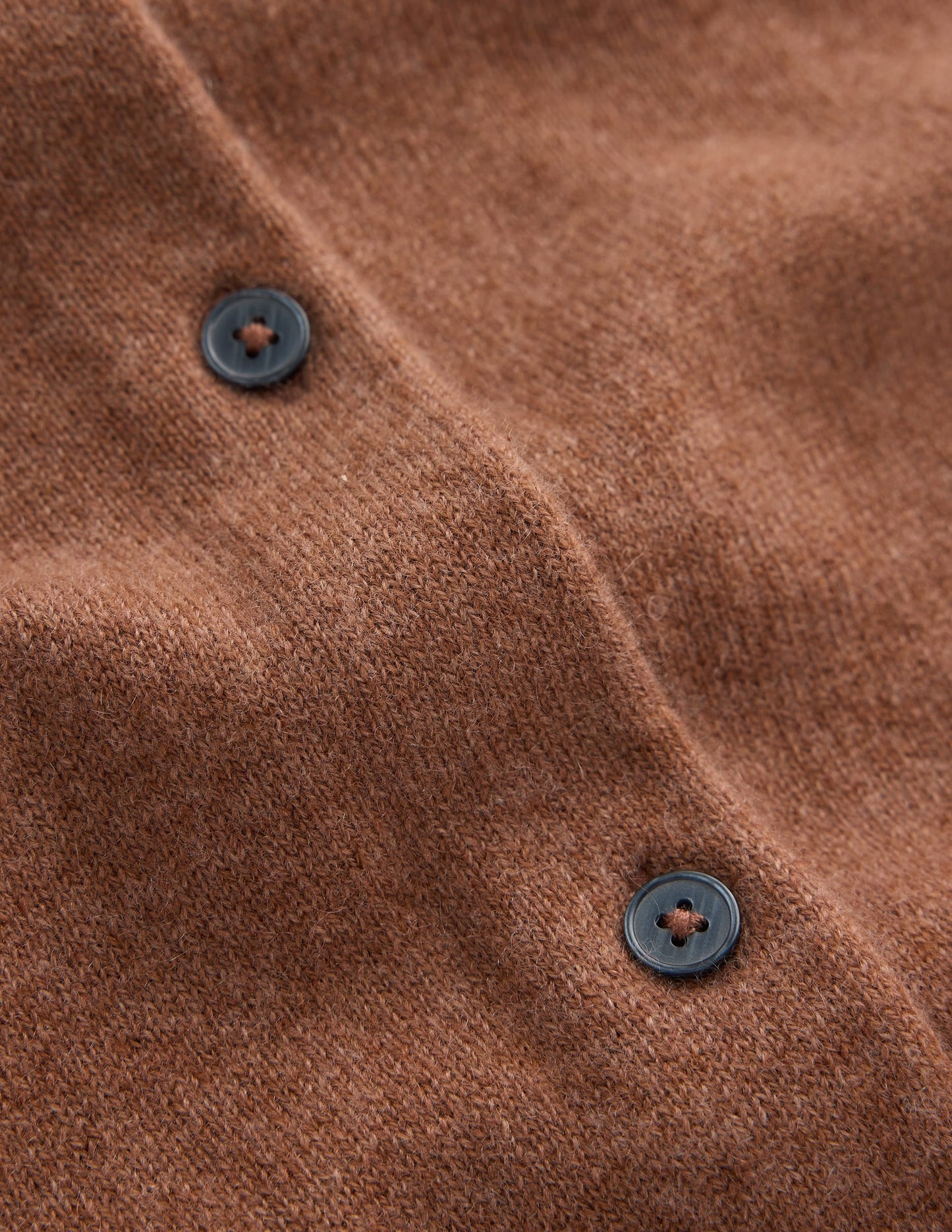 Elsie Cashmere Crew Cardigan-Warm Ginger