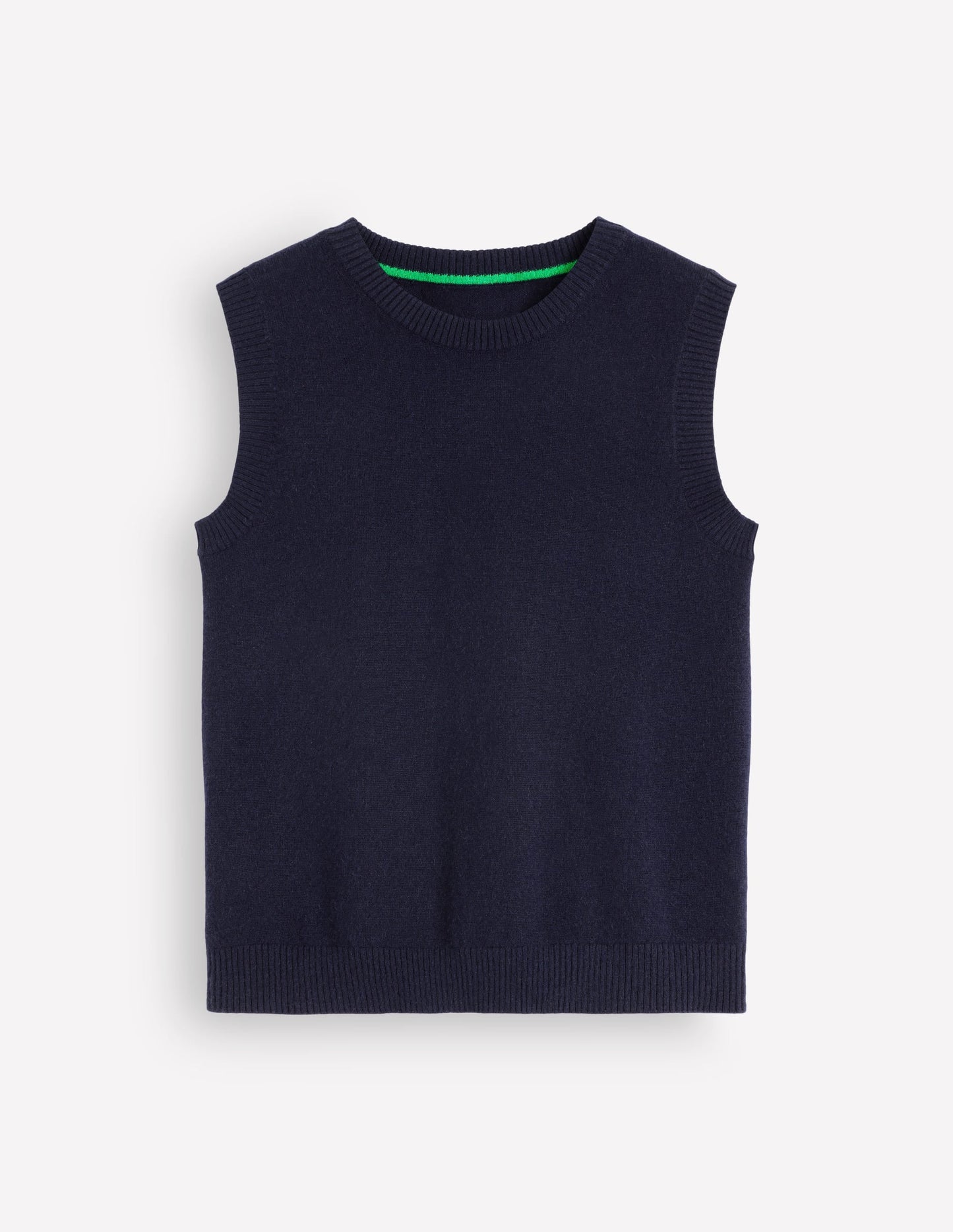 Elsie Cashmere Tank-Navy