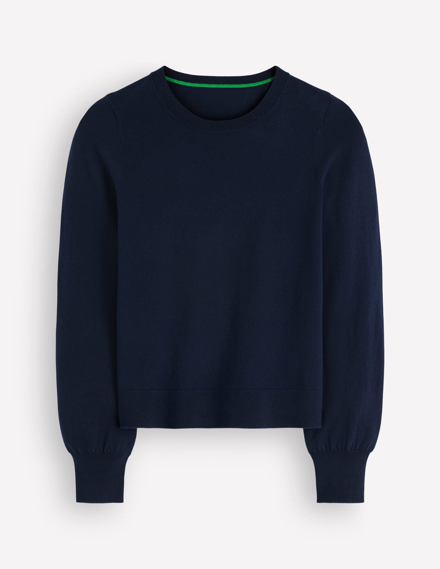 Camilla Cotton Crew Jumper-Navy