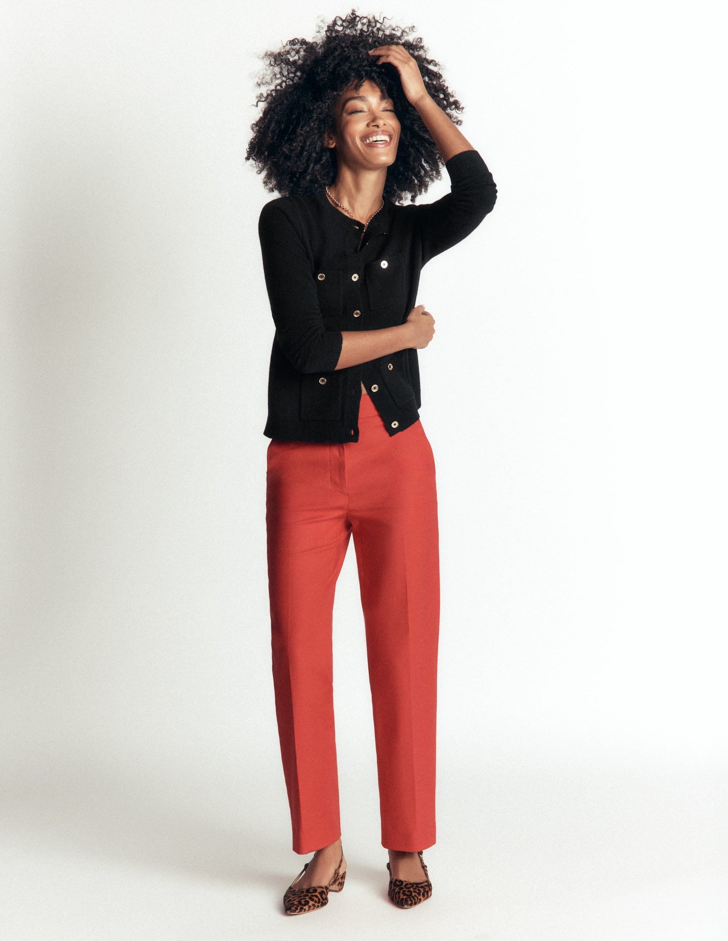Marianne Merino Wool Cardigan-Black