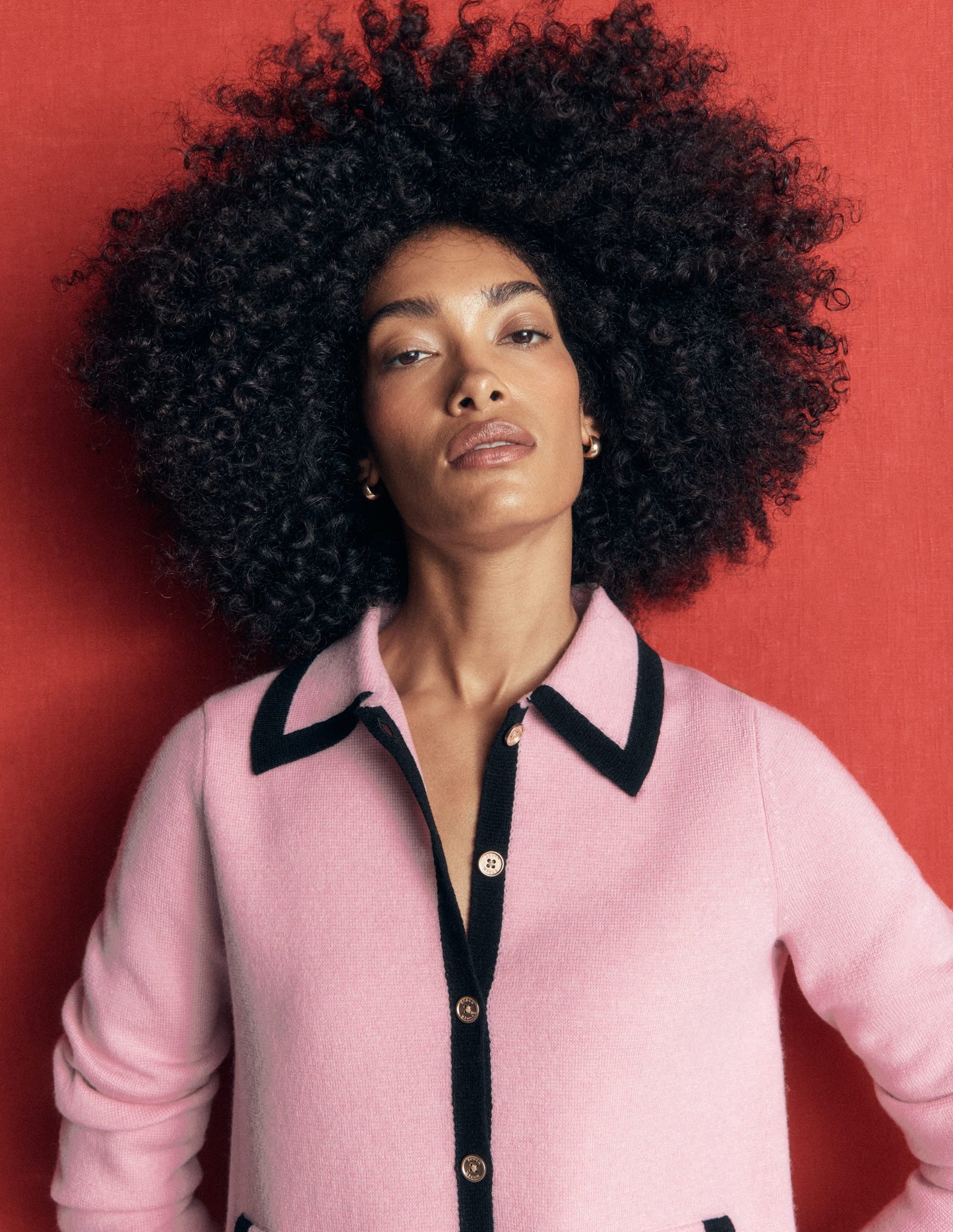 Elizabeth Bow Knitted Jacket-Spring Blossom Pink